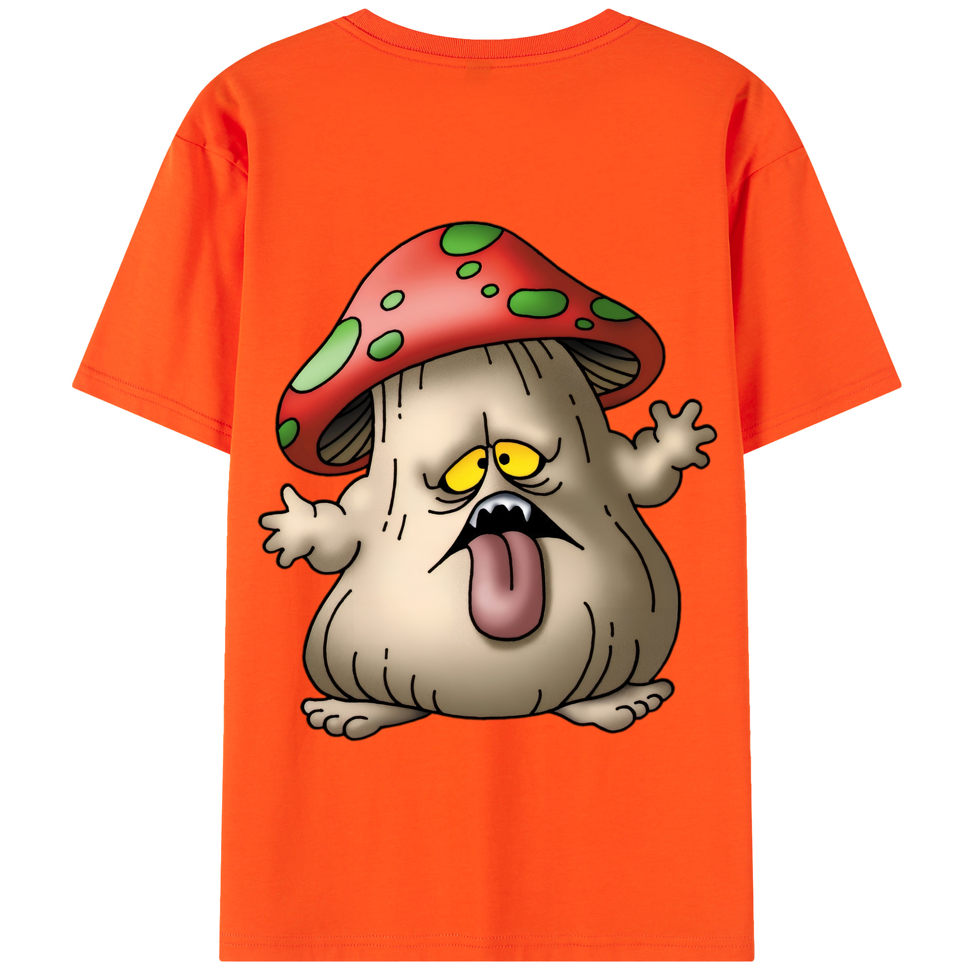 （画像用） ドラゴンクエスト Doragon Kuesuto Dragon Quest 綿100％半袖Tシャツ（背面プリント）