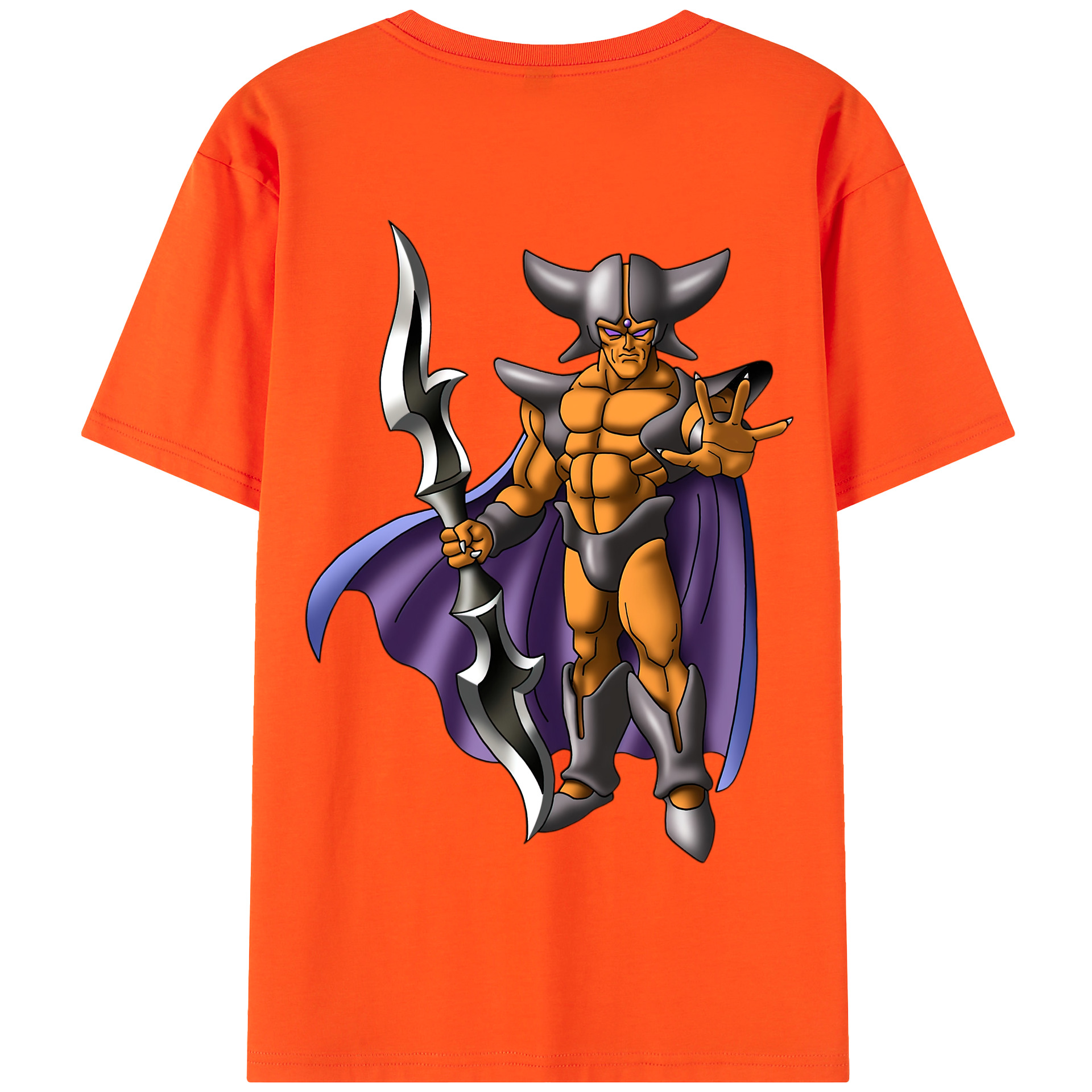 （画像用） ドラゴンクエスト Doragon Kuesuto Dragon Quest 綿100％半袖Tシャツ（背面プリント）