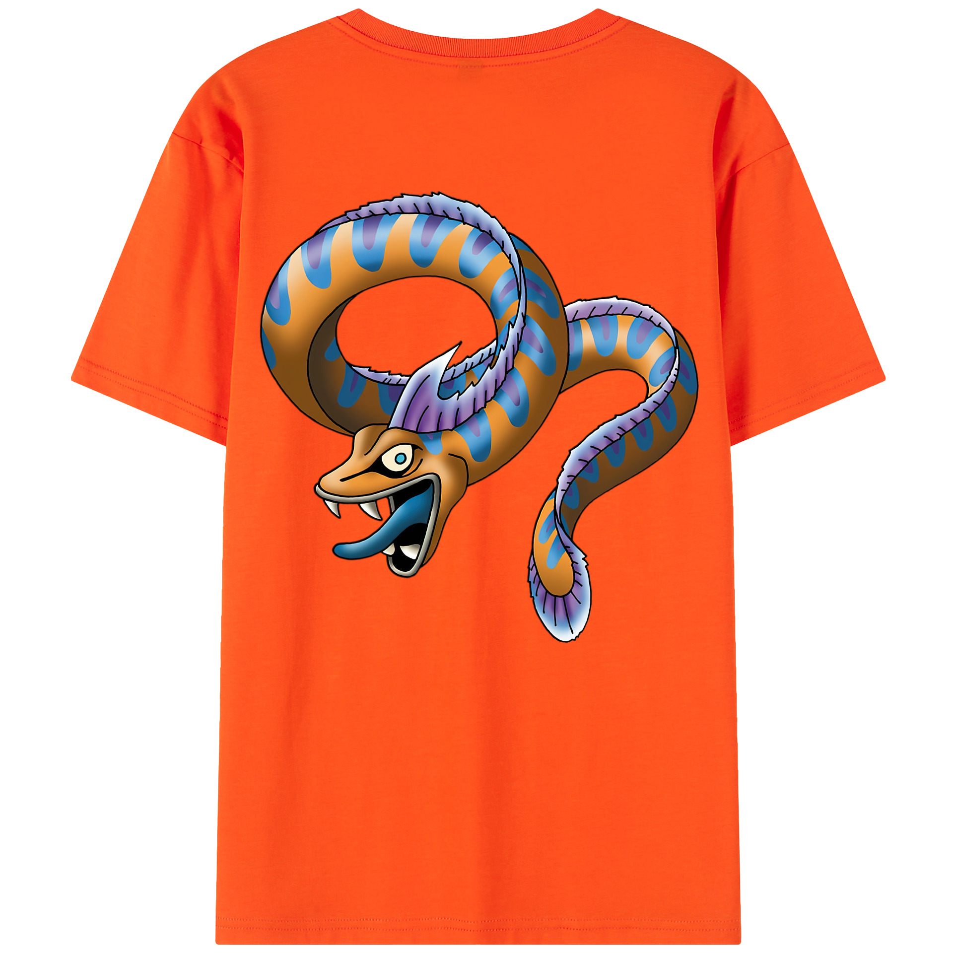 （画像用） ドラゴンクエスト Doragon Kuesuto Dragon Quest 綿100％半袖Tシャツ（背面プリント）