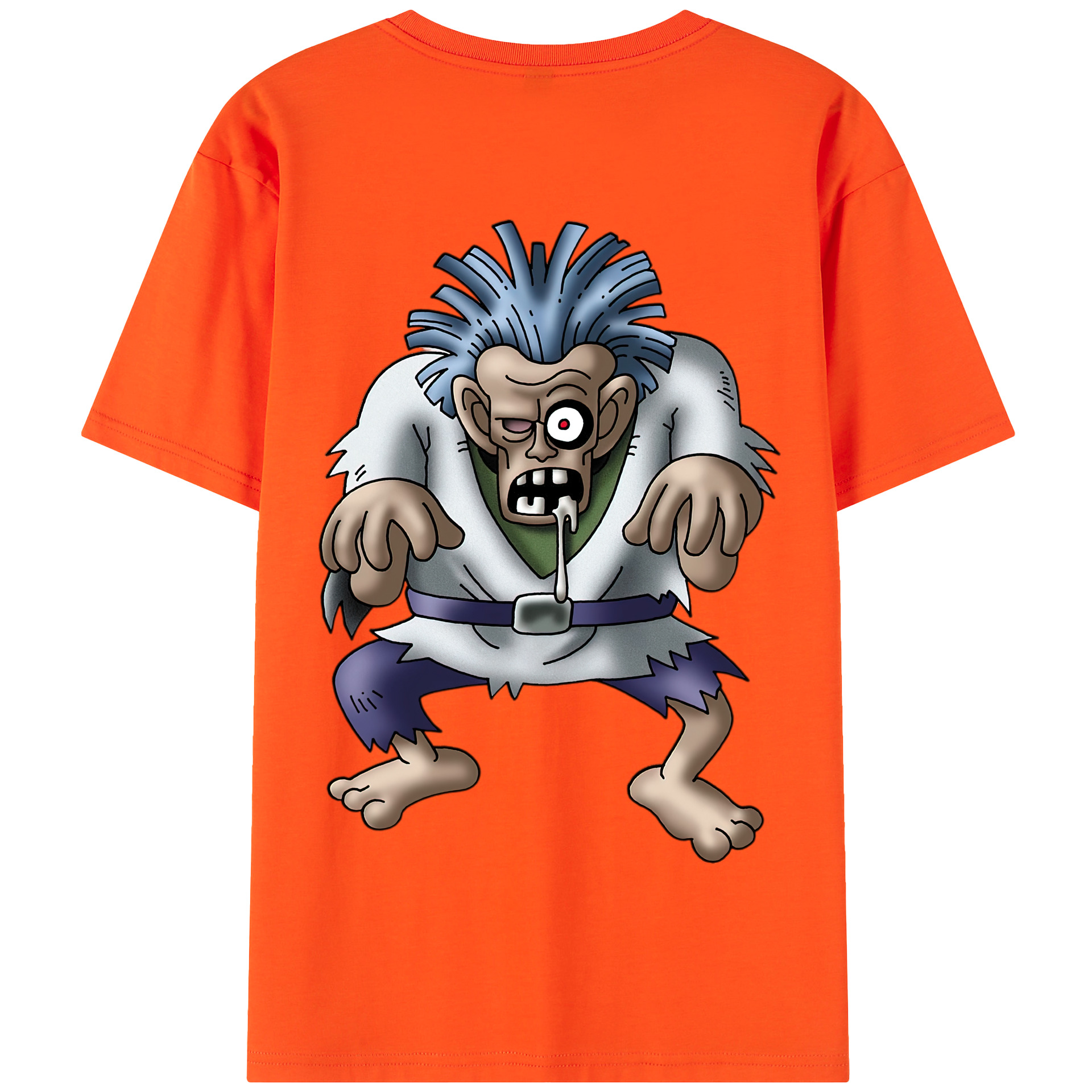 （画像用） ドラゴンクエスト Doragon Kuesuto Dragon Quest 綿100％半袖Tシャツ（背面プリント）