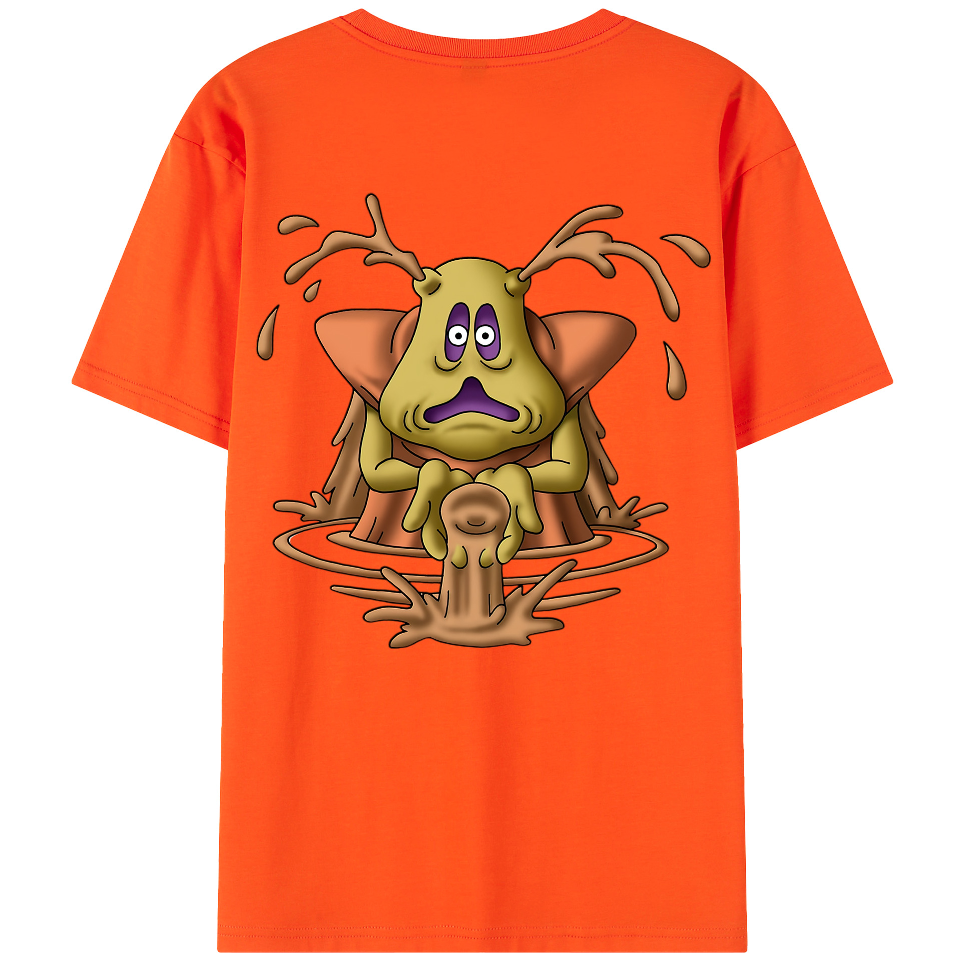 （画像用） ドラゴンクエスト Doragon Kuesuto Dragon Quest 綿100％半袖Tシャツ（背面プリント）