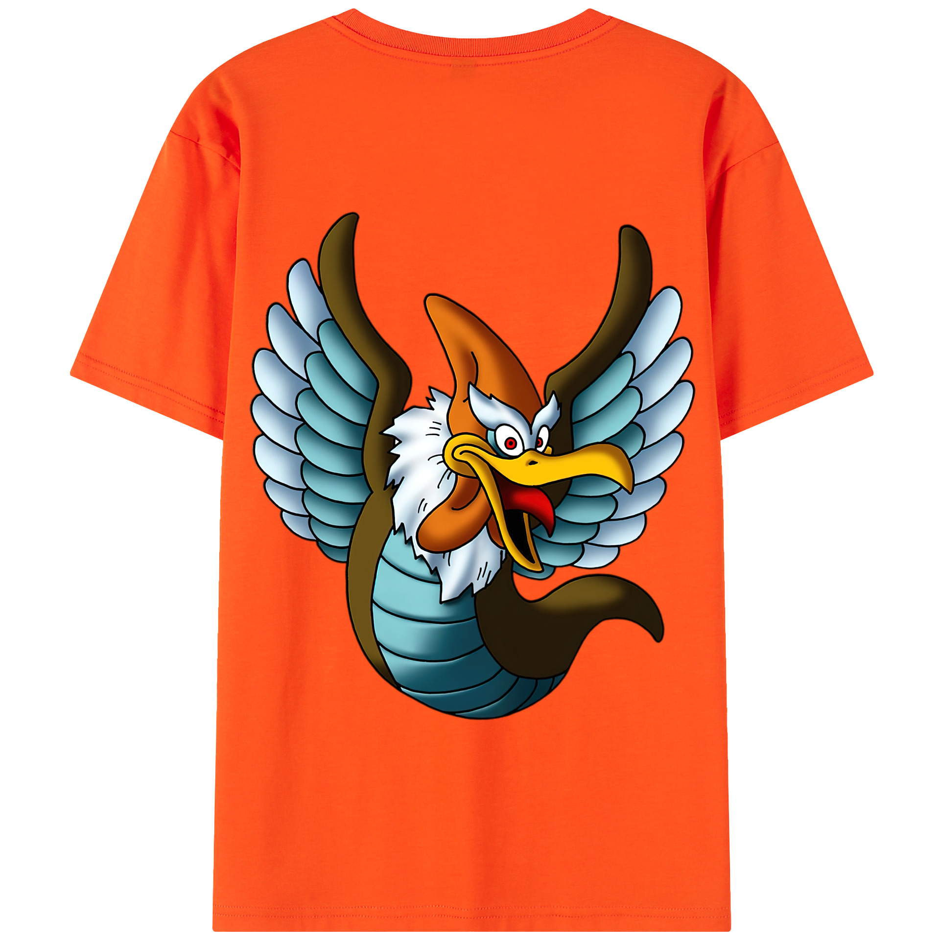 （画像用） ドラゴンクエスト Doragon Kuesuto Dragon Quest 綿100％半袖Tシャツ（背面プリント）