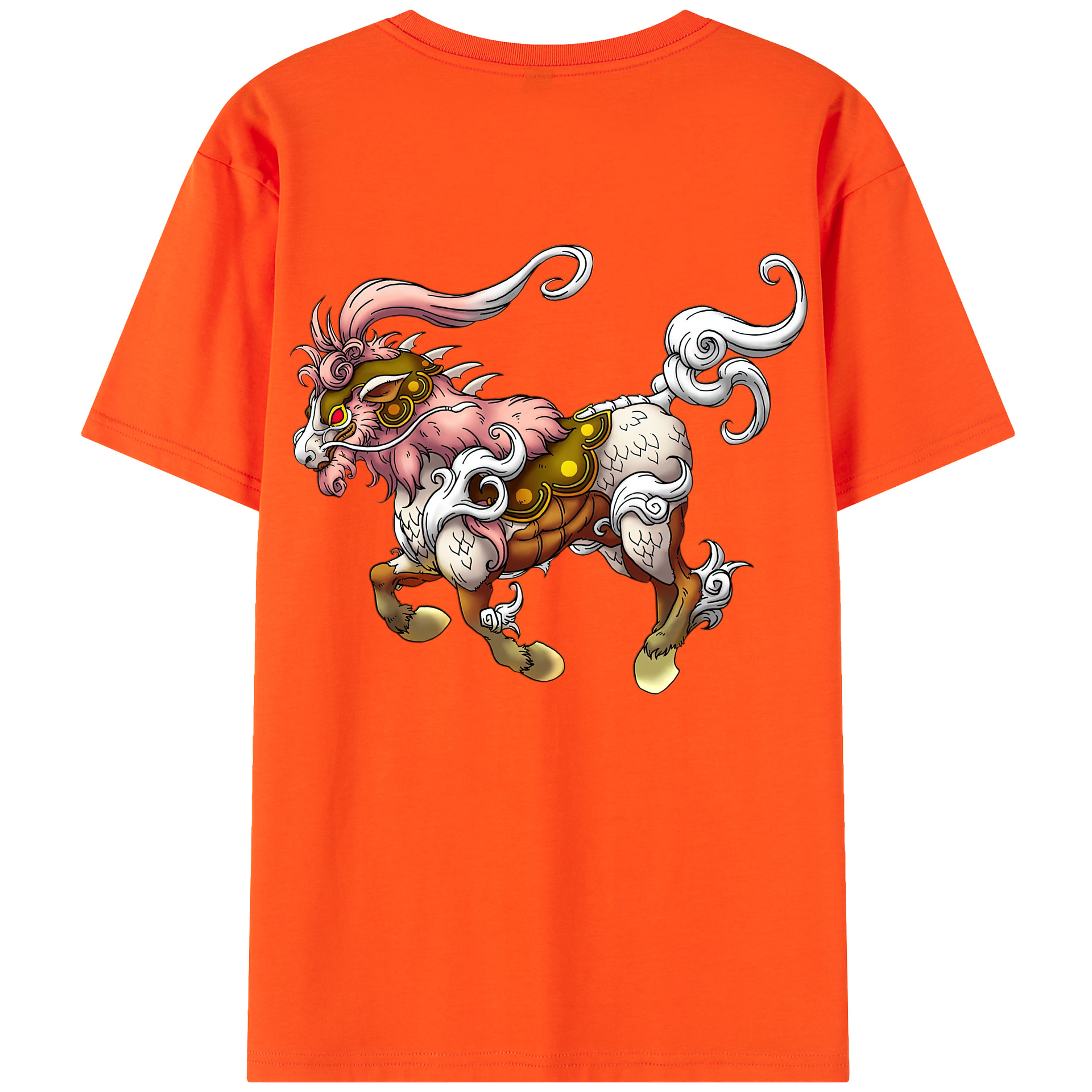 （画像用） ドラゴンクエスト Doragon Kuesuto Dragon Quest 綿100％半袖Tシャツ（背面プリント）