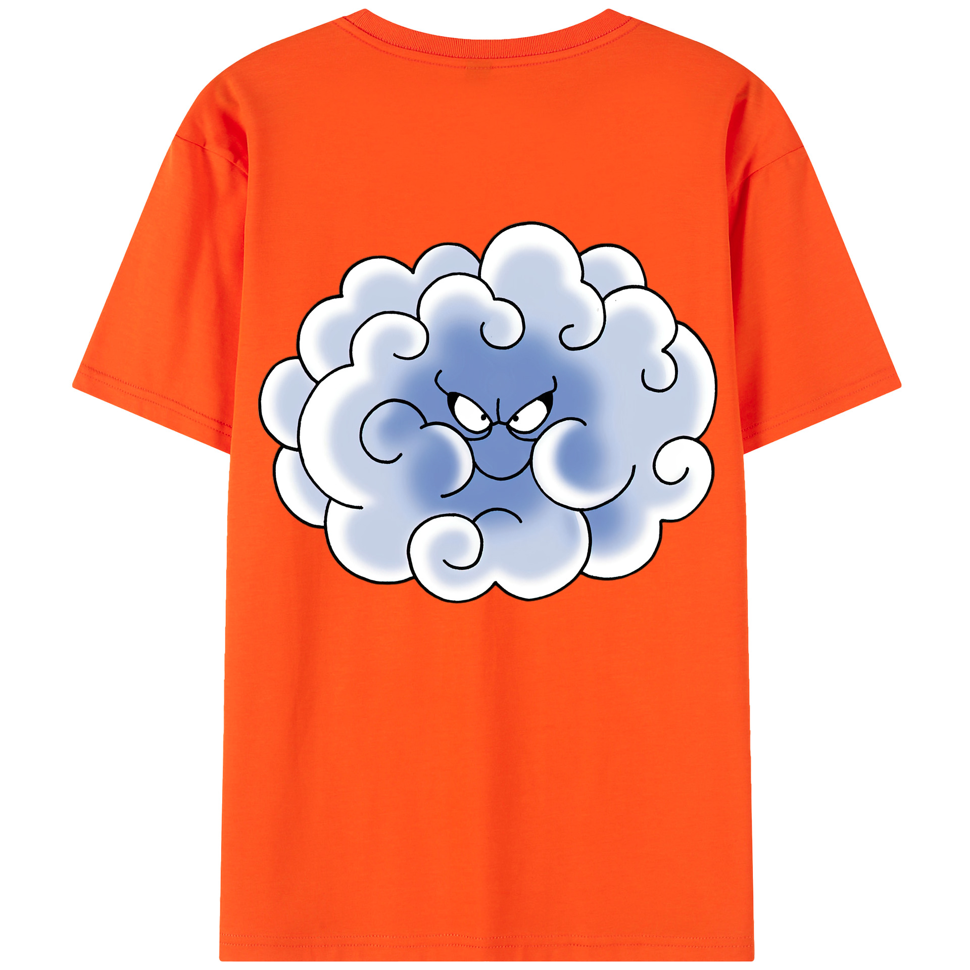（画像用） ドラゴンクエスト Doragon Kuesuto Dragon Quest 綿100％半袖Tシャツ（背面プリント）