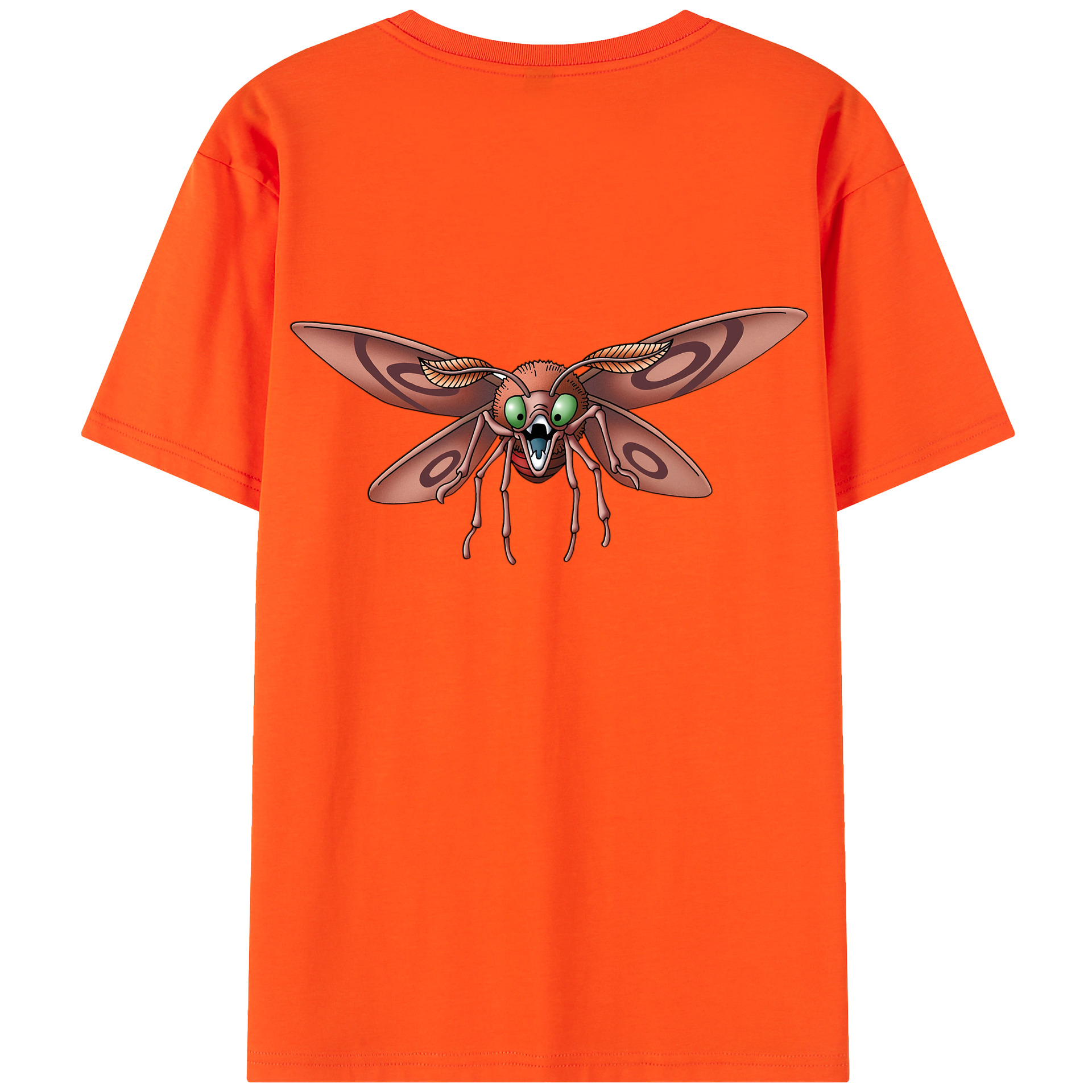 （画像用） ドラゴンクエスト Doragon Kuesuto Dragon Quest 綿100％半袖Tシャツ（背面プリント）
