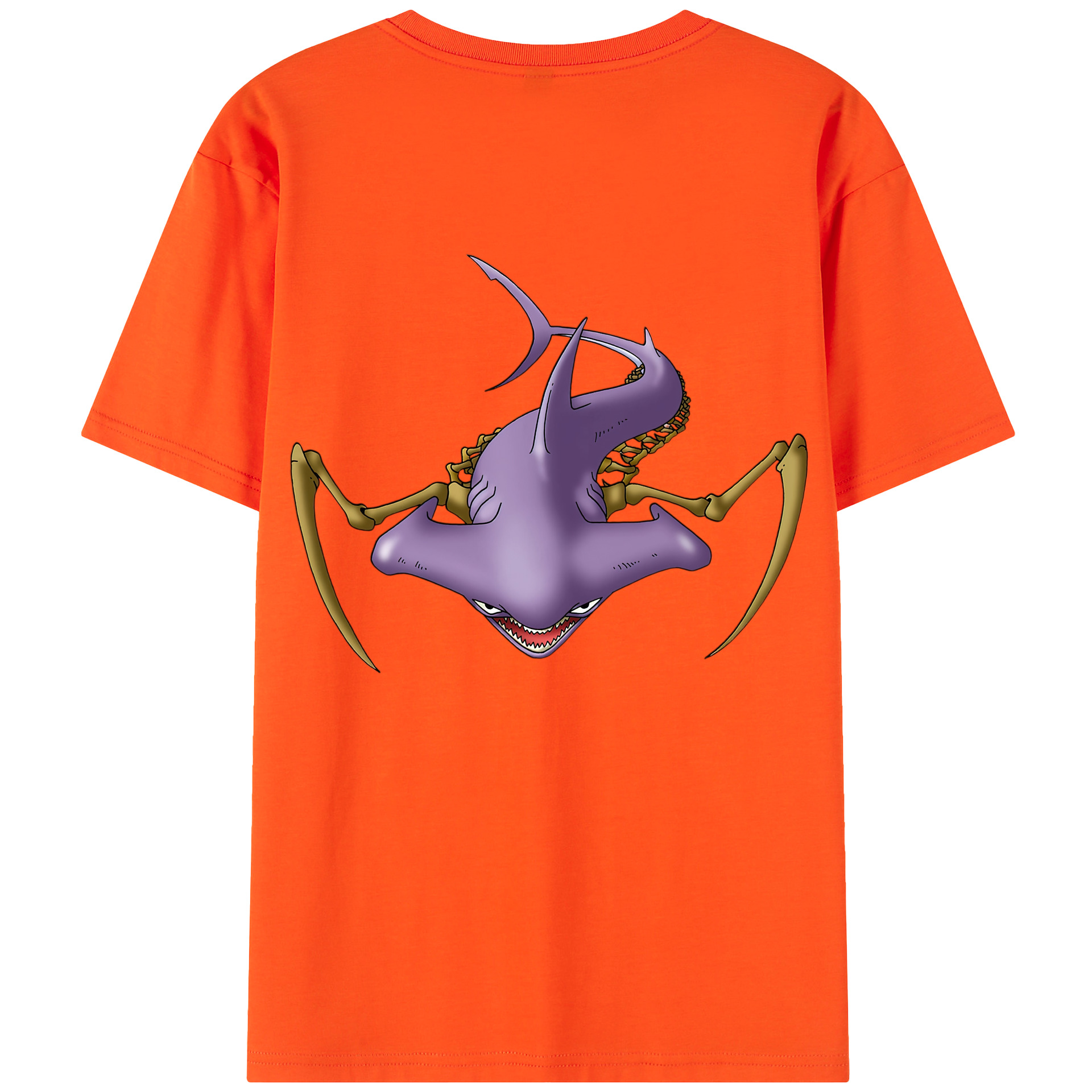 （画像用） ドラゴンクエスト Doragon Kuesuto Dragon Quest 綿100％半袖Tシャツ（背面プリント）