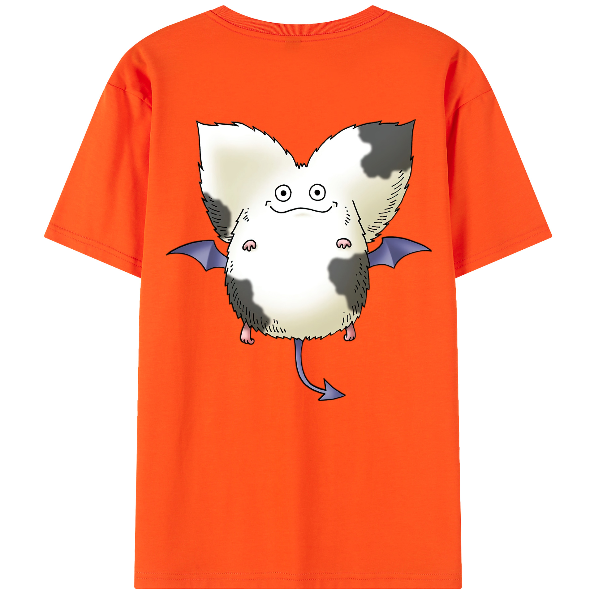 （画像用） ドラゴンクエスト Doragon Kuesuto Dragon Quest 綿100％半袖Tシャツ（背面プリント）
