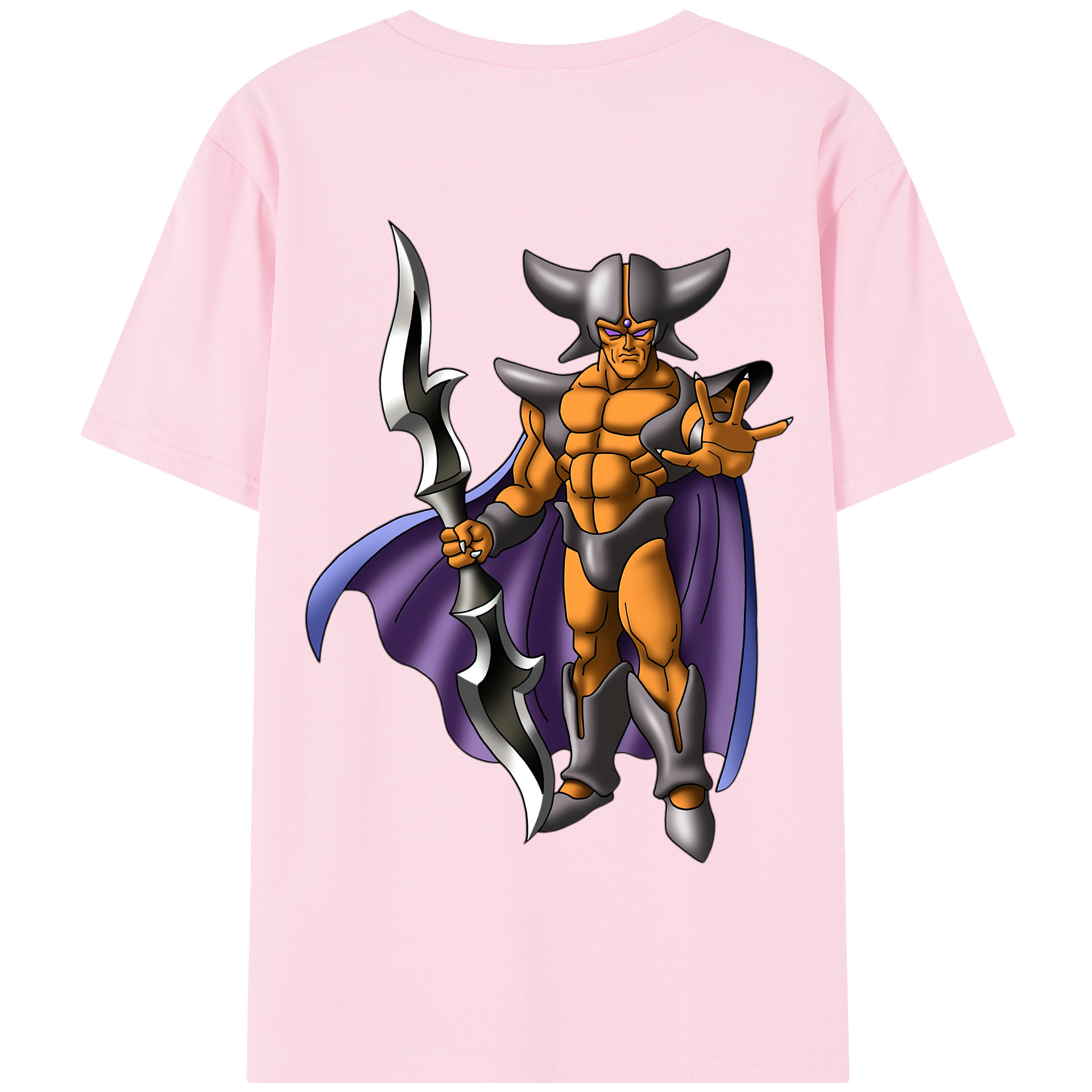 （画像用） ドラゴンクエスト Doragon Kuesuto Dragon Quest 綿100％半袖Tシャツ（背面プリント）
