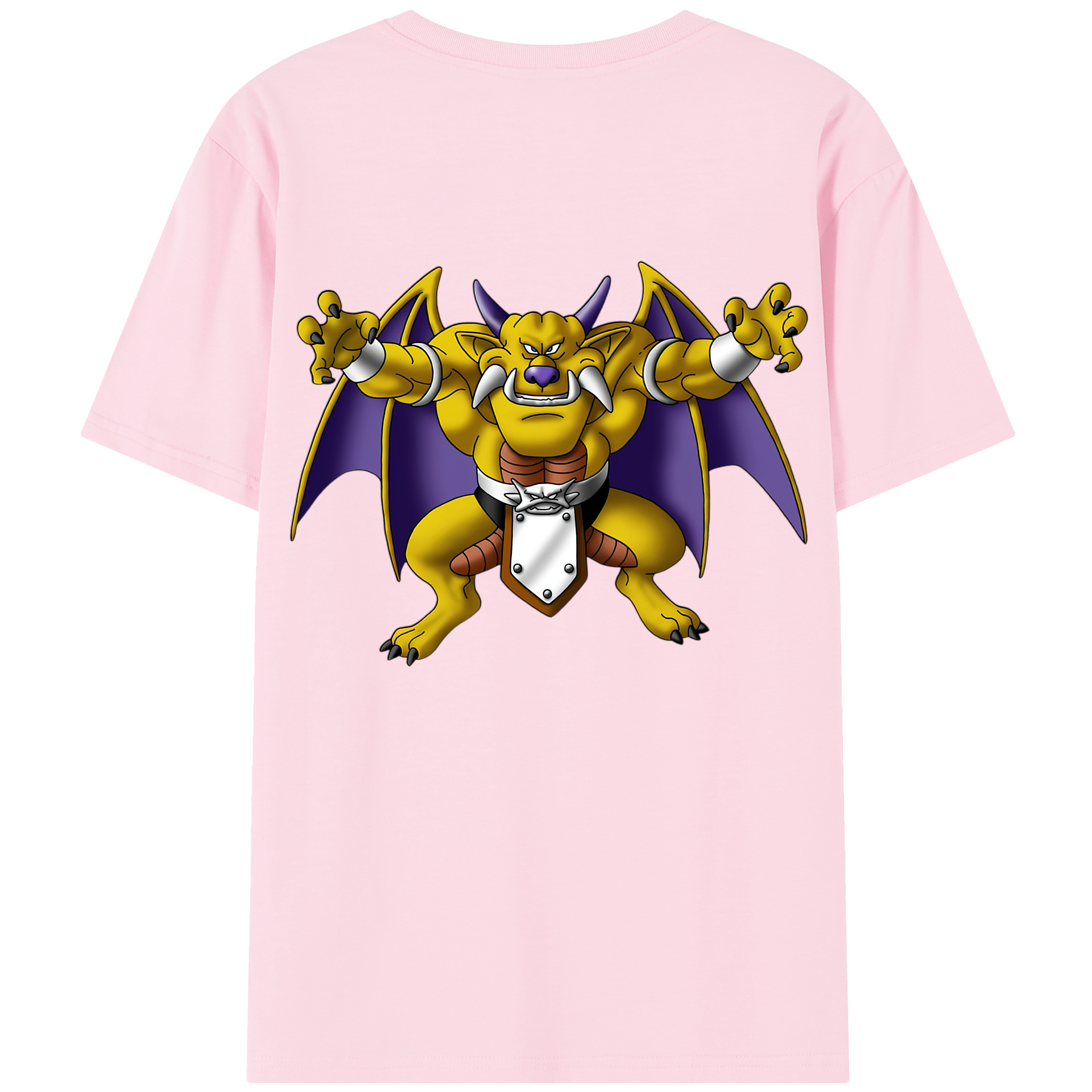 （画像用） ドラゴンクエスト Doragon Kuesuto Dragon Quest 綿100％半袖Tシャツ（背面プリント）