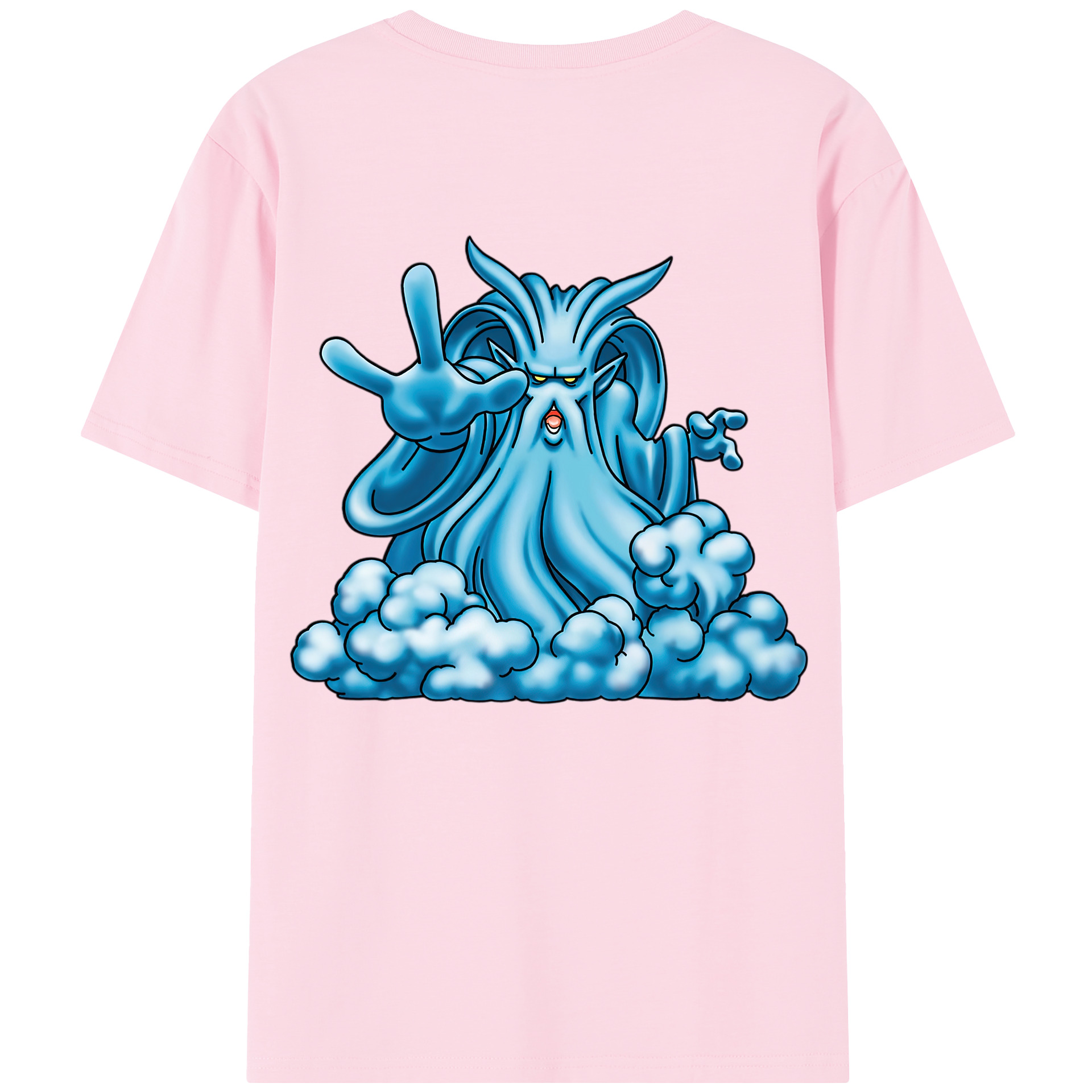 （画像用） ドラゴンクエスト Doragon Kuesuto Dragon Quest 綿100％半袖Tシャツ（背面プリント）