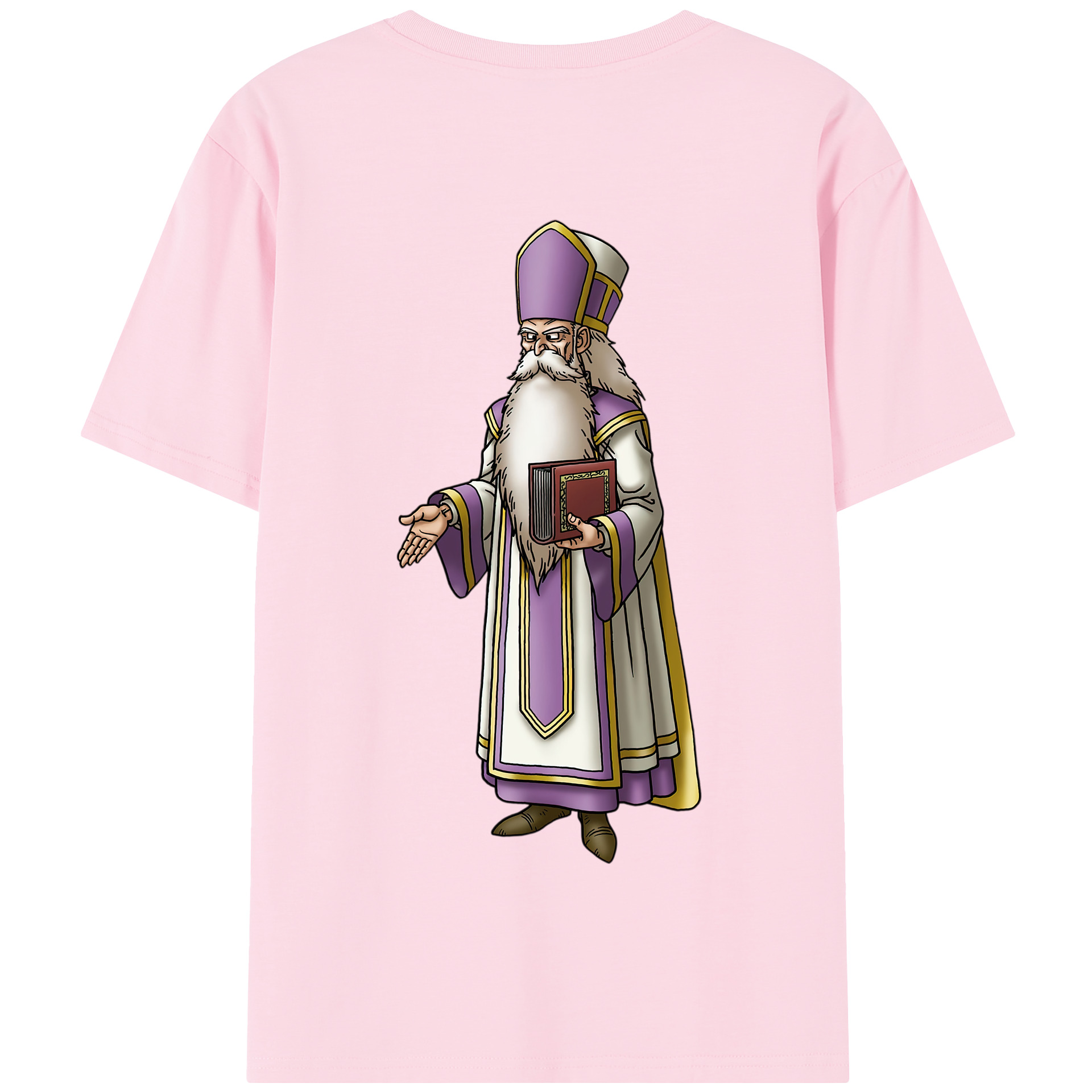 （画像用） ドラゴンクエスト Doragon Kuesuto Dragon Quest 綿100％半袖Tシャツ（背面プリント）