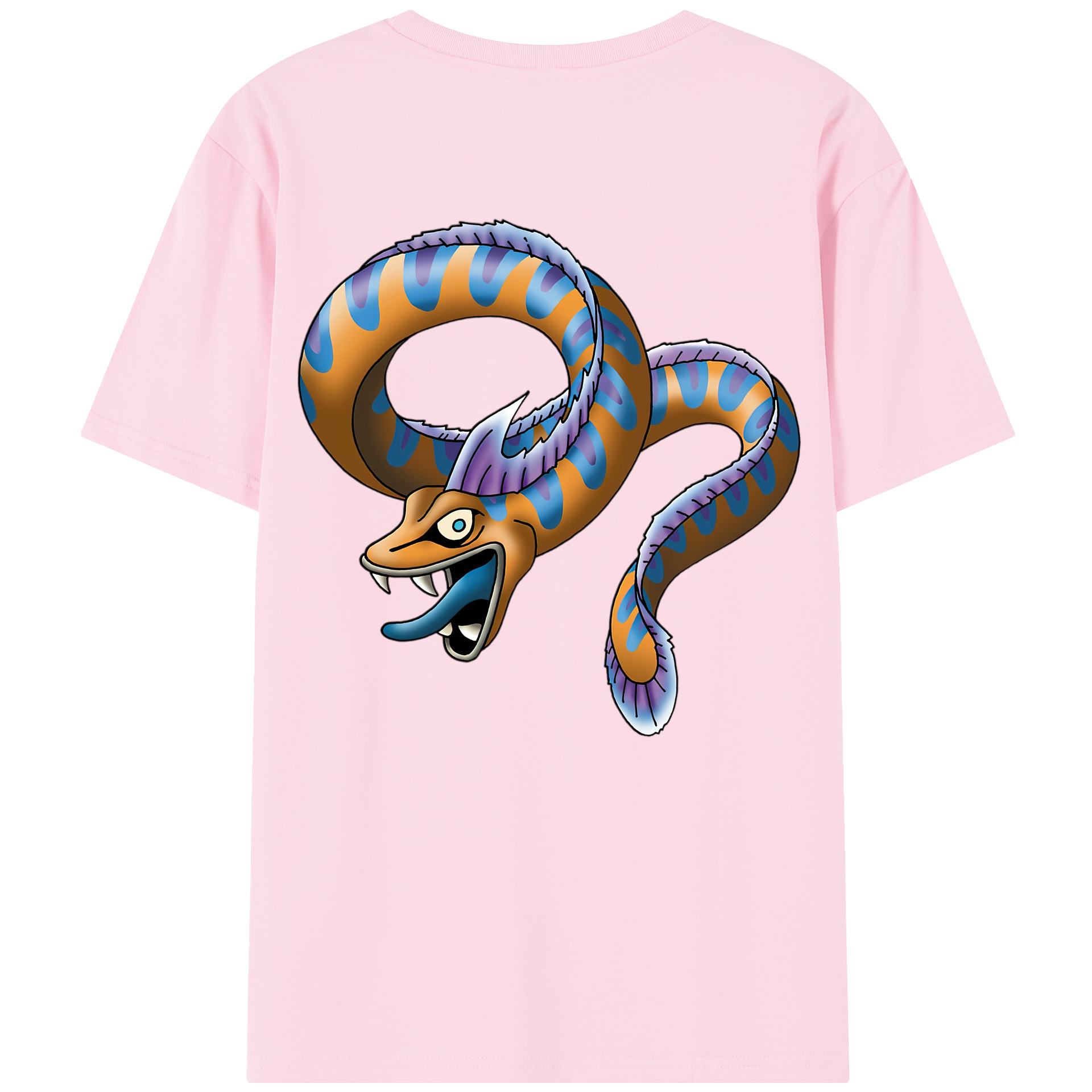（画像用） ドラゴンクエスト Doragon Kuesuto Dragon Quest 綿100％半袖Tシャツ（背面プリント）