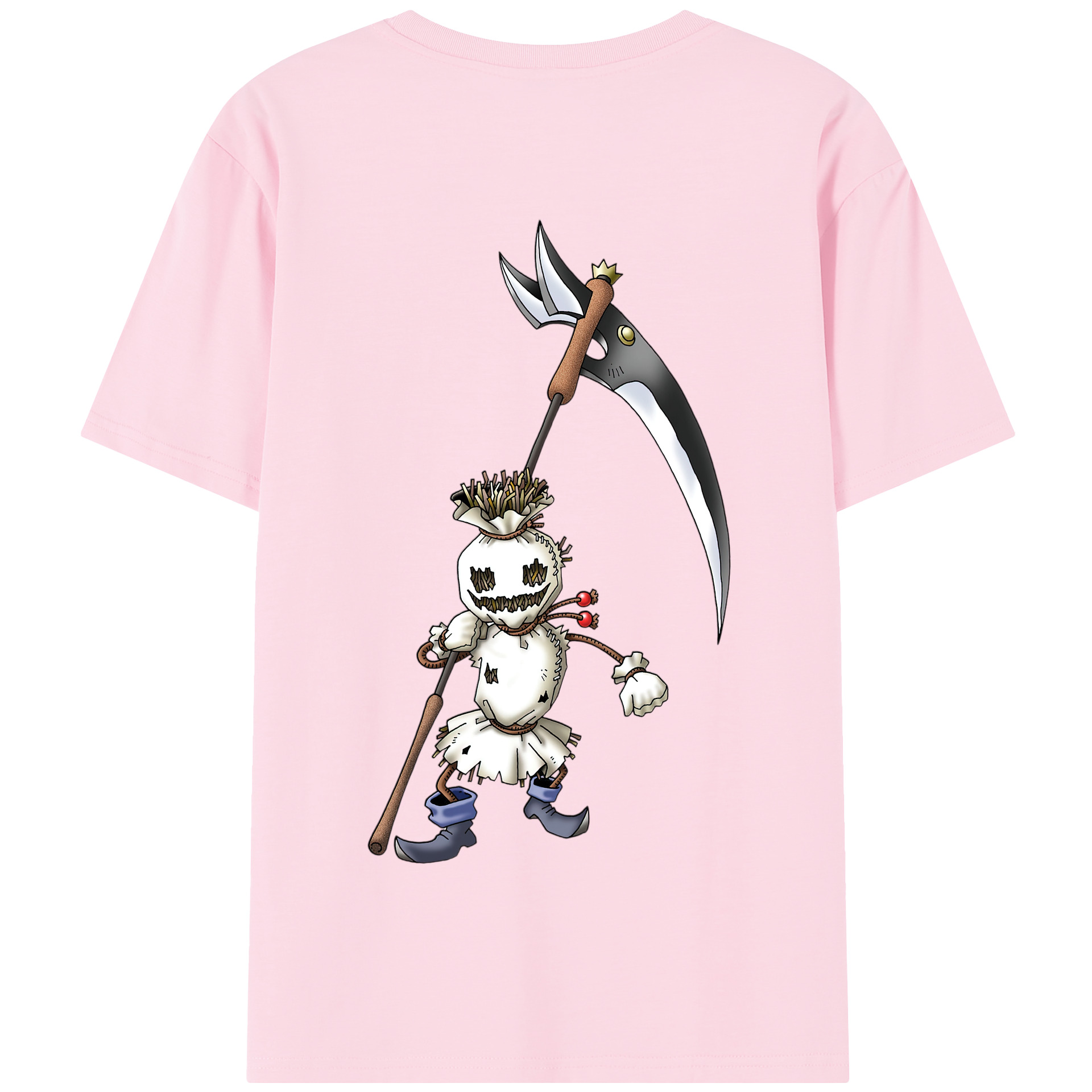 （画像用） ドラゴンクエスト Doragon Kuesuto Dragon Quest 綿100％半袖Tシャツ（背面プリント）