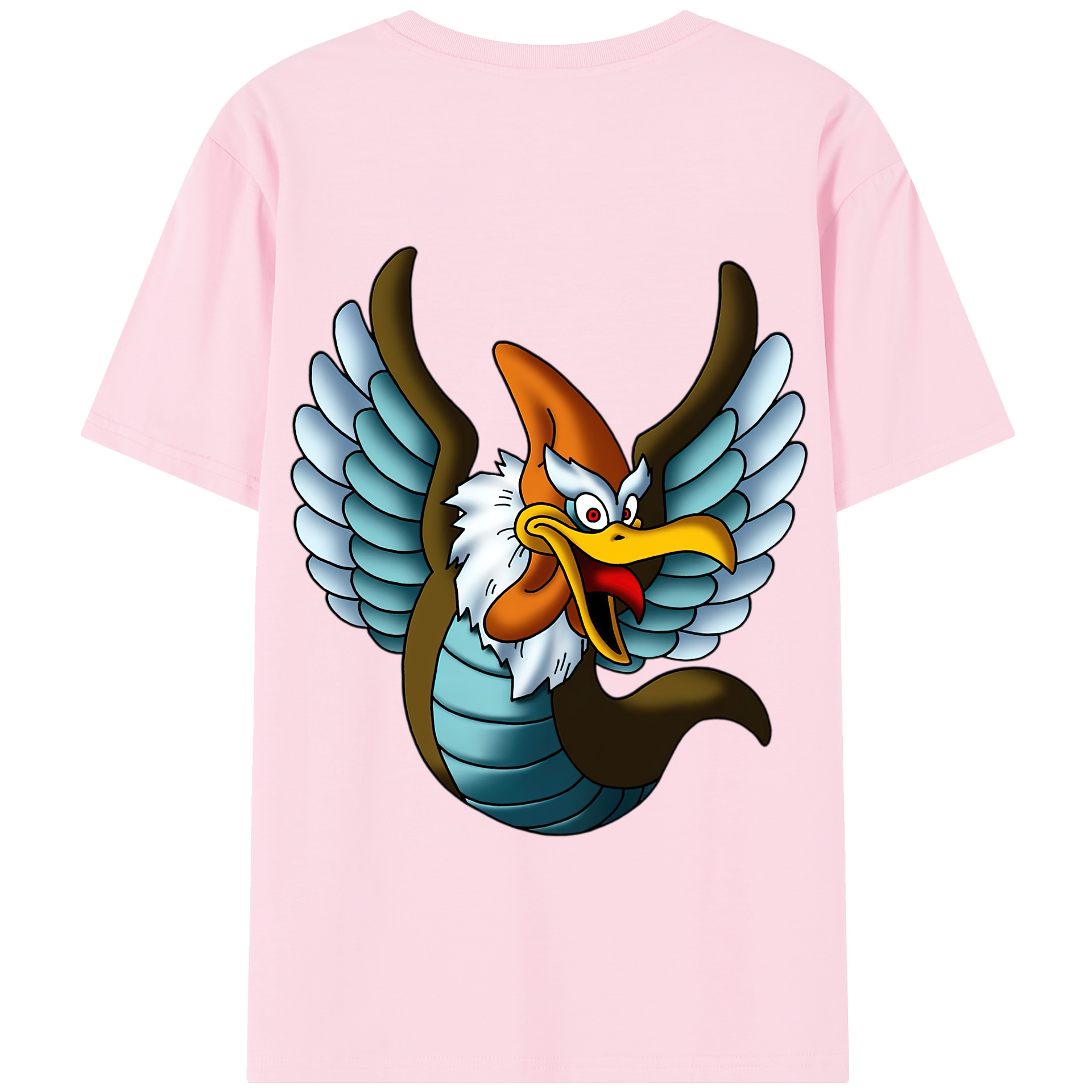 （画像用） ドラゴンクエスト Doragon Kuesuto Dragon Quest 綿100％半袖Tシャツ（背面プリント）