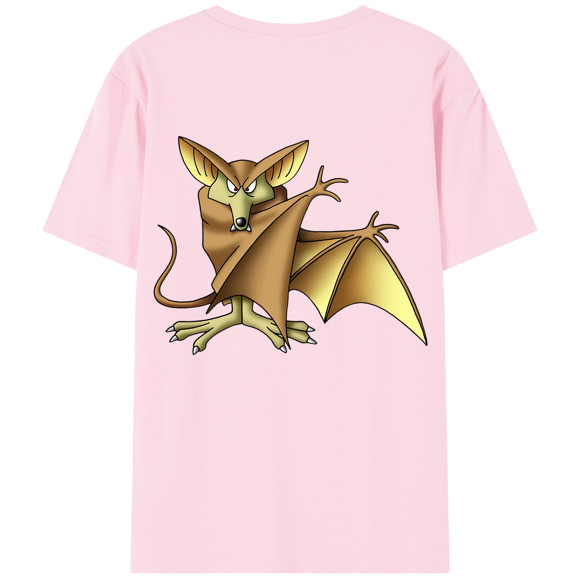 （画像用） ドラゴンクエスト Doragon Kuesuto Dragon Quest 綿100％半袖Tシャツ（背面プリント）