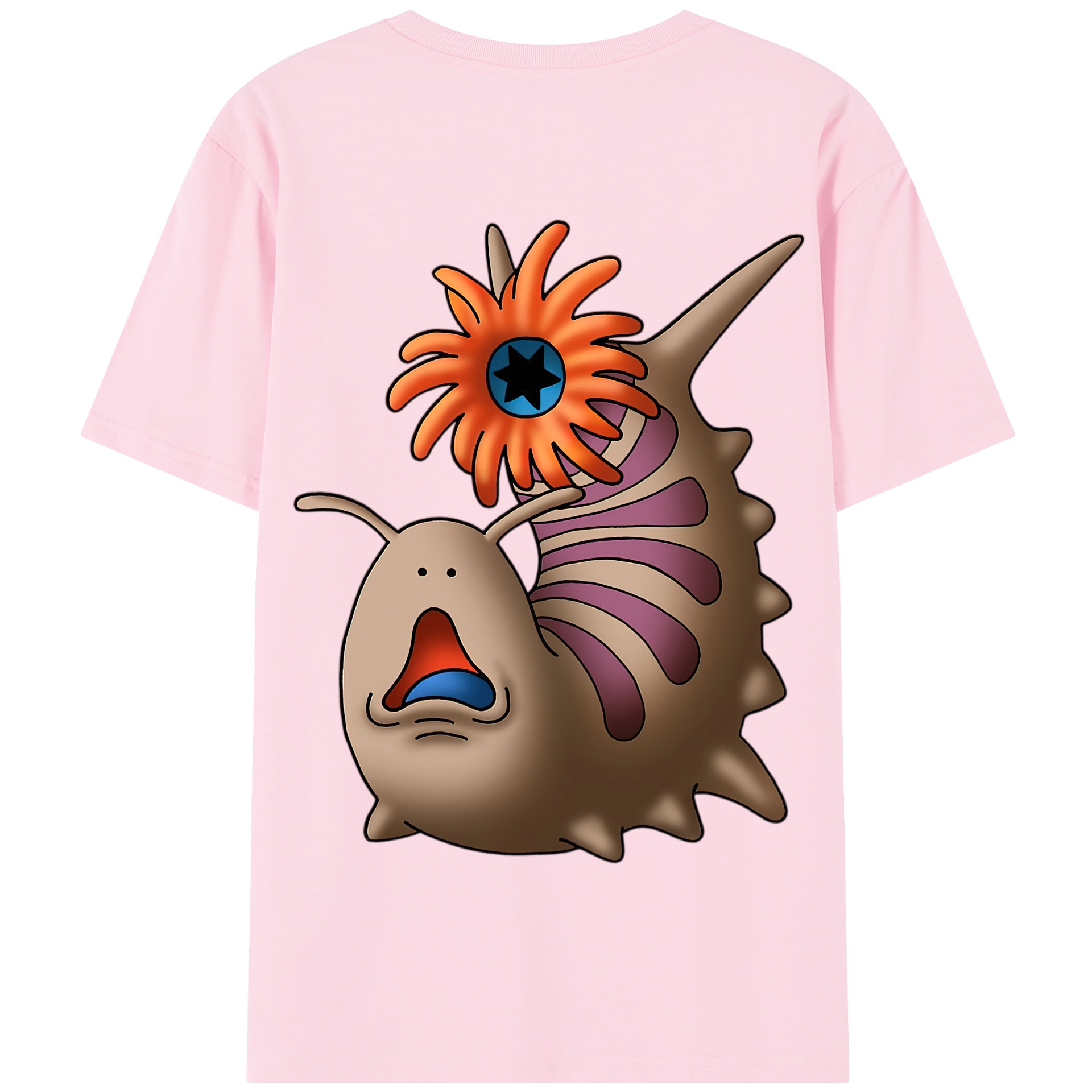 （画像用） ドラゴンクエスト Doragon Kuesuto Dragon Quest 綿100％半袖Tシャツ（背面プリント）