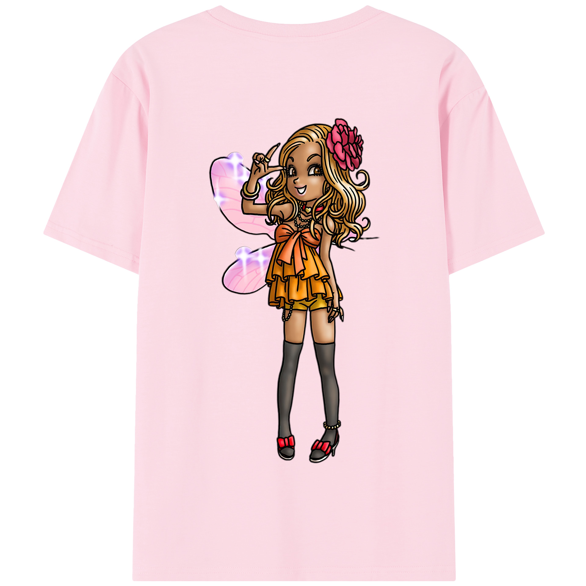 （画像用） ドラゴンクエスト Doragon Kuesuto Dragon Quest 綿100％半袖Tシャツ（背面プリント）