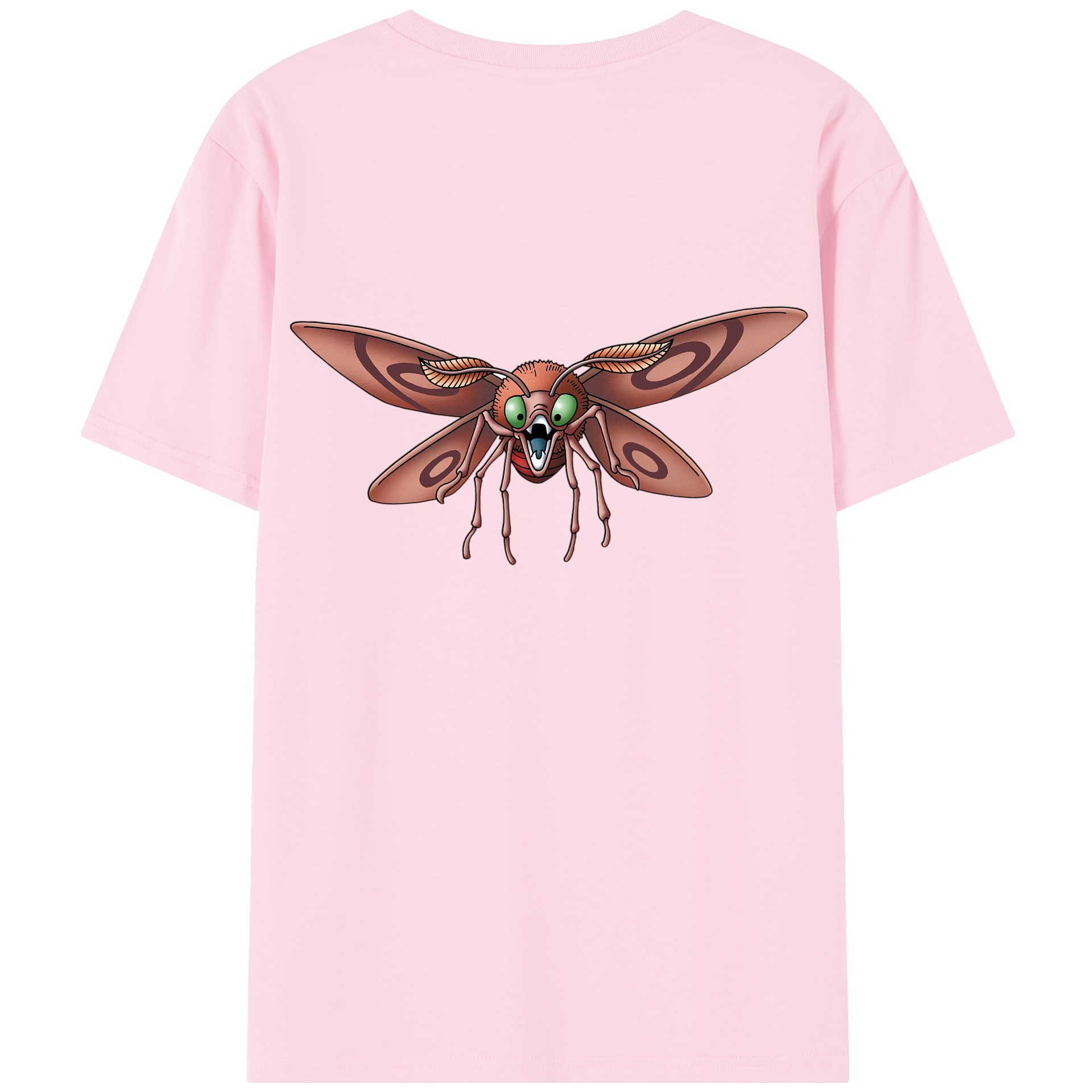 （画像用） ドラゴンクエスト Doragon Kuesuto Dragon Quest 綿100％半袖Tシャツ（背面プリント）