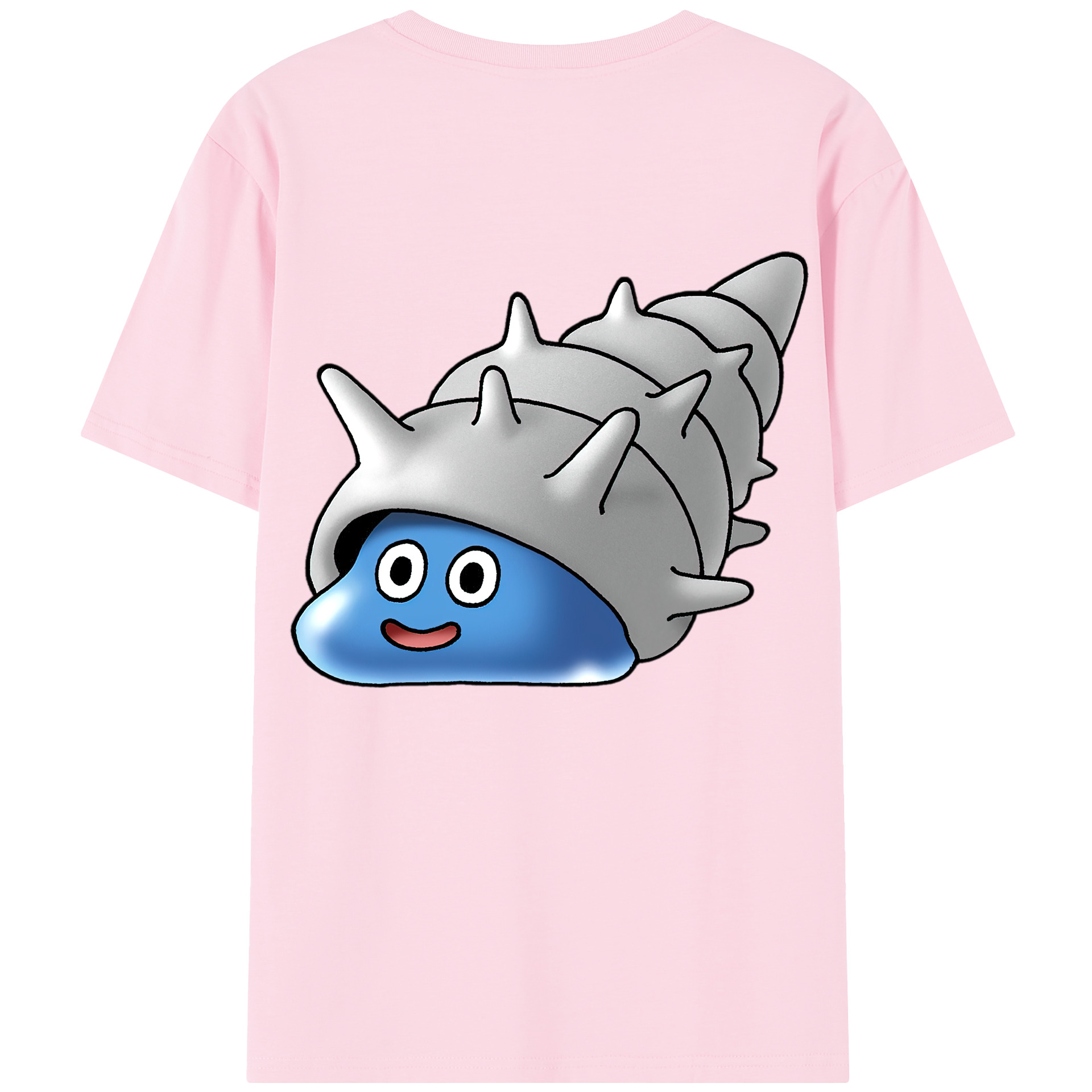 （画像用） ドラゴンクエスト Doragon Kuesuto Dragon Quest 綿100％半袖Tシャツ（背面プリント）