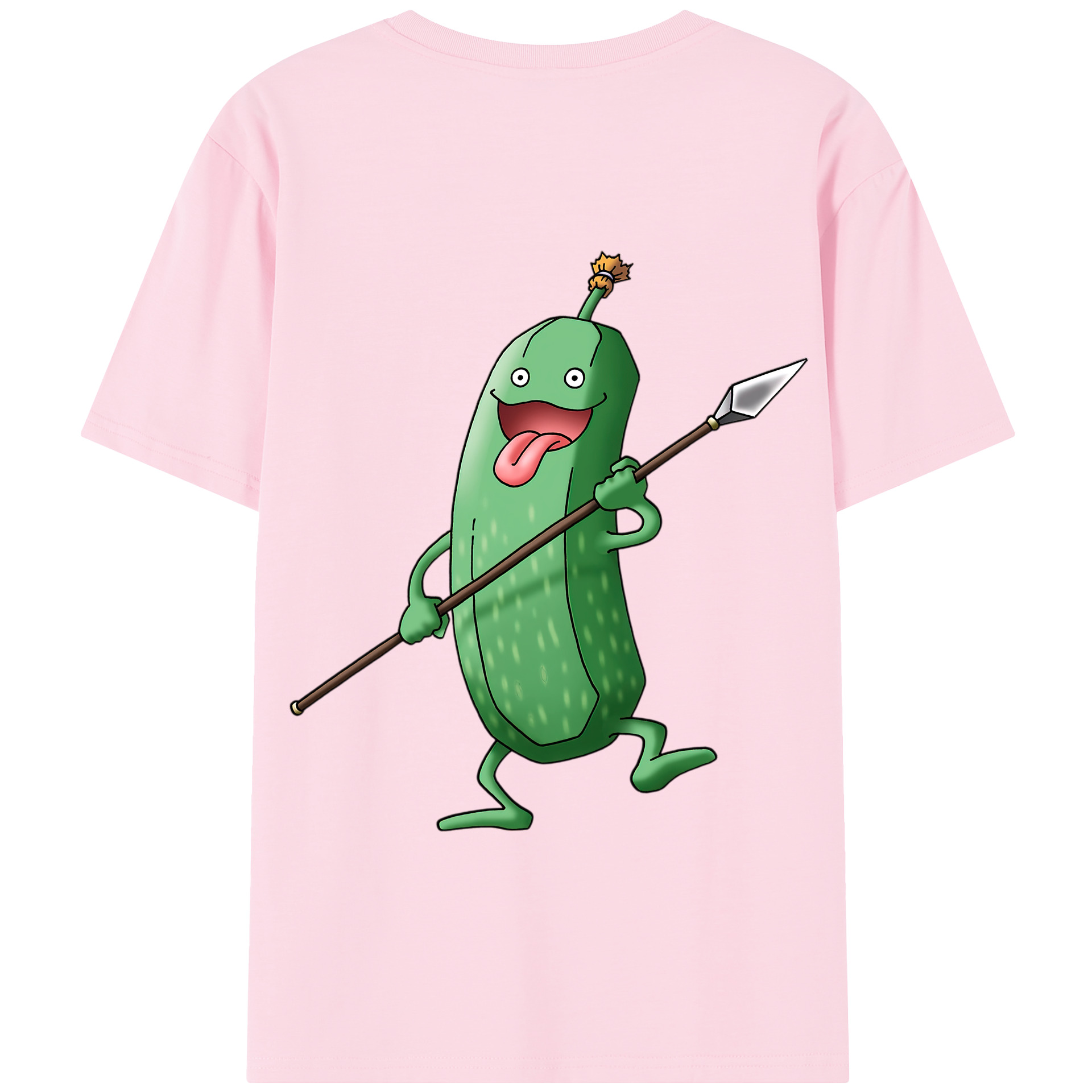 （画像用） ドラゴンクエスト Doragon Kuesuto Dragon Quest 綿100％半袖Tシャツ（背面プリント）