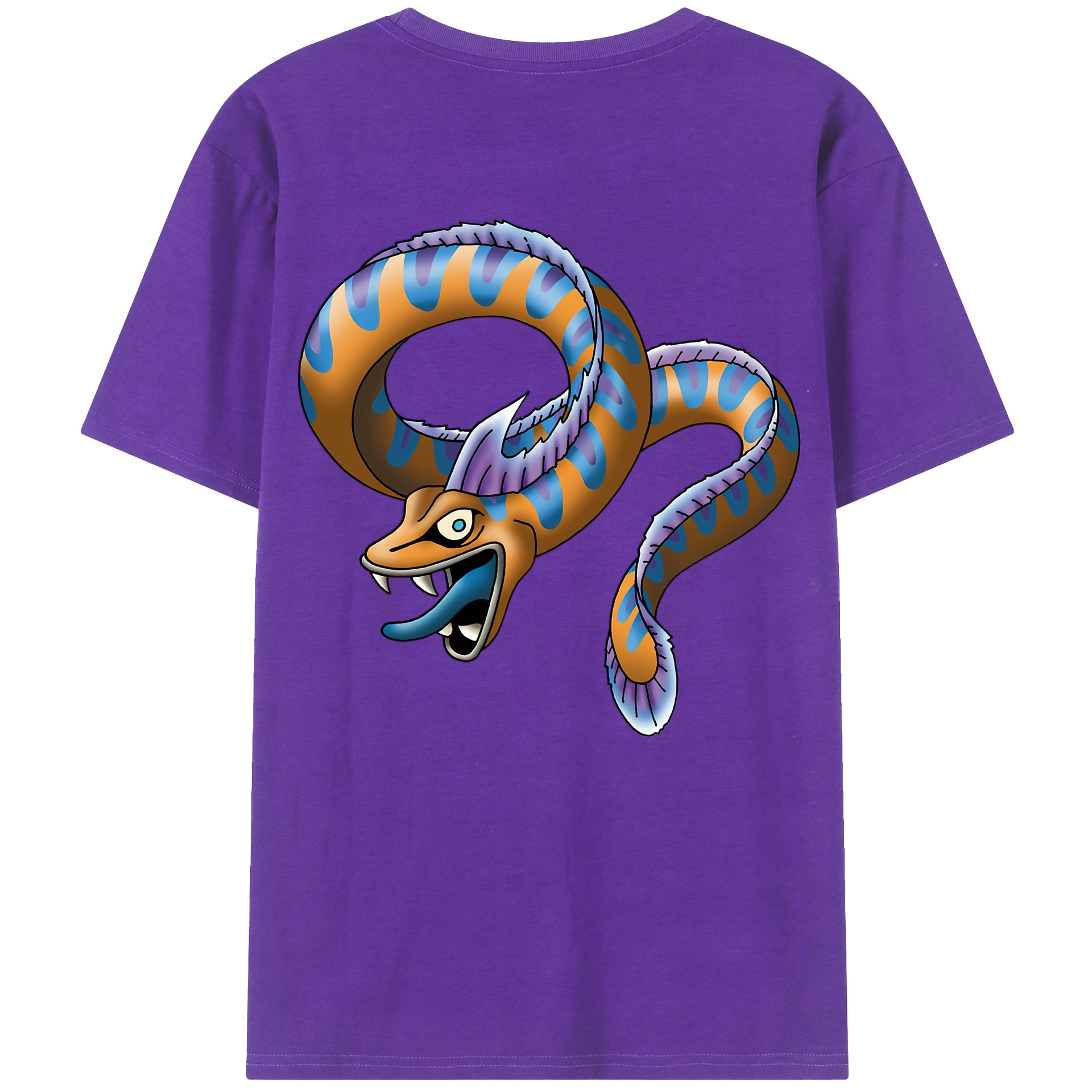 （画像用） ドラゴンクエスト Doragon Kuesuto Dragon Quest 綿100％半袖Tシャツ（背面プリント）