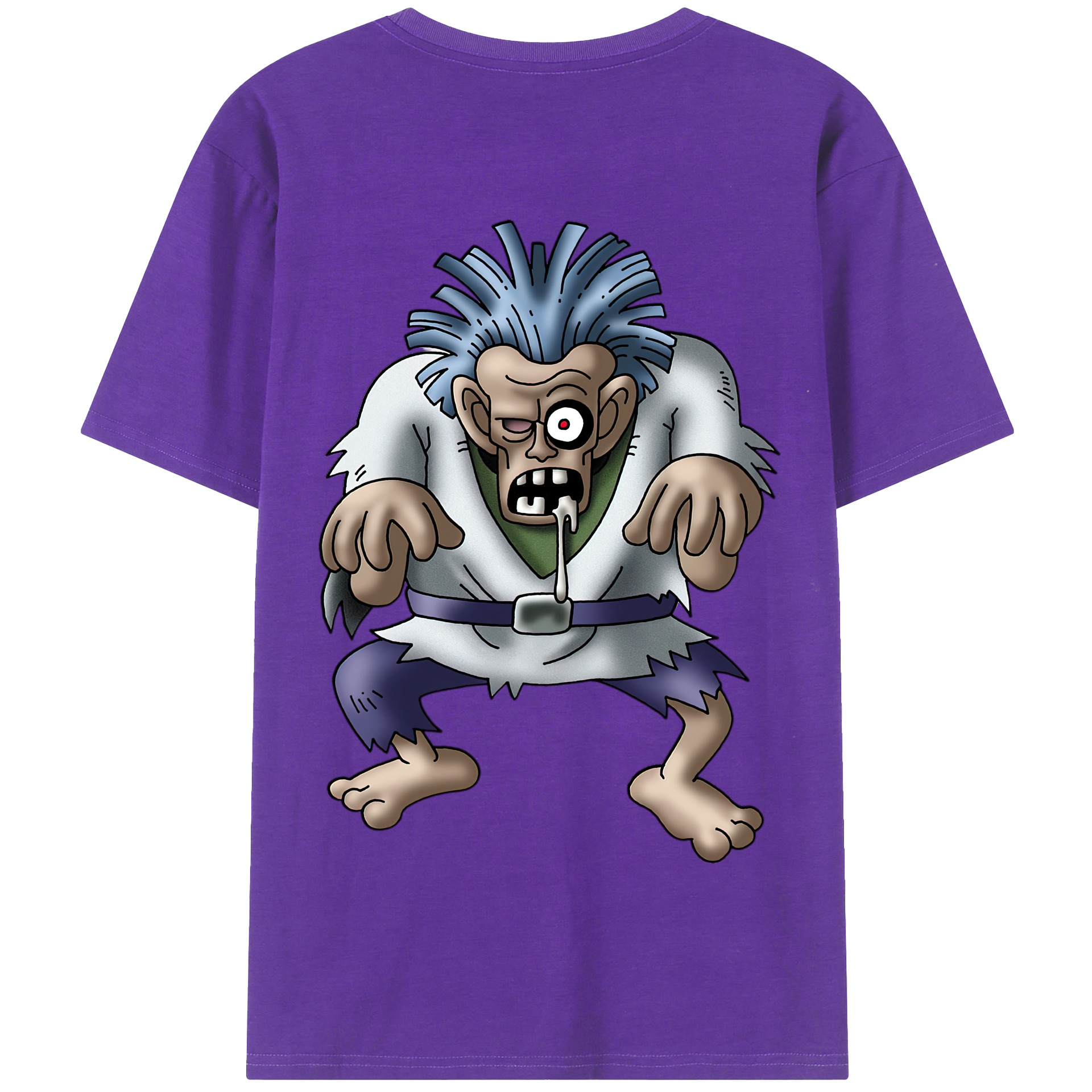 （画像用） ドラゴンクエスト Doragon Kuesuto Dragon Quest 綿100％半袖Tシャツ（背面プリント）