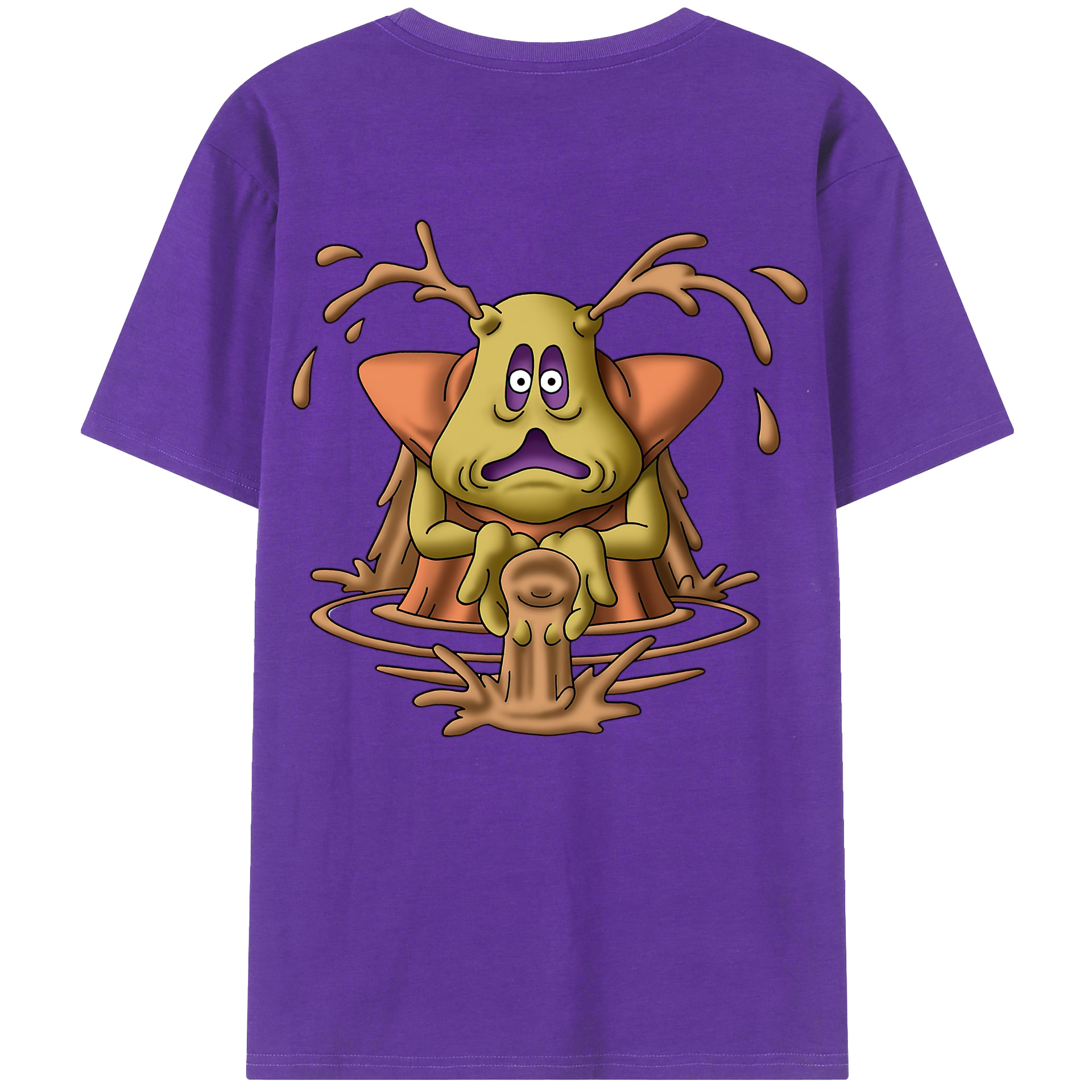 （画像用） ドラゴンクエスト Doragon Kuesuto Dragon Quest 綿100％半袖Tシャツ（背面プリント）