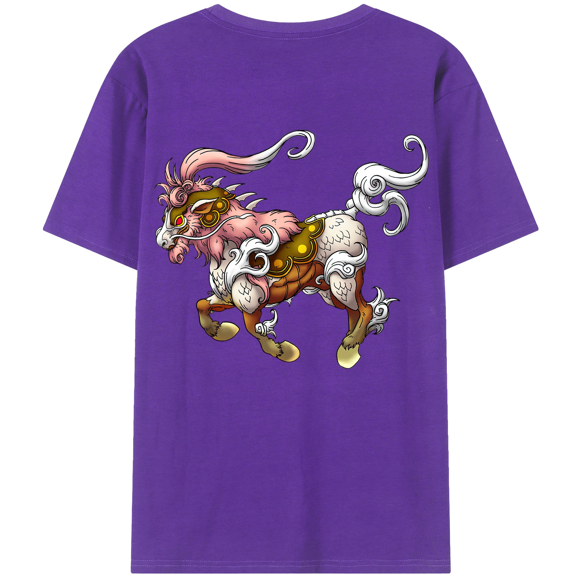 （画像用） ドラゴンクエスト Doragon Kuesuto Dragon Quest 綿100％半袖Tシャツ（背面プリント）
