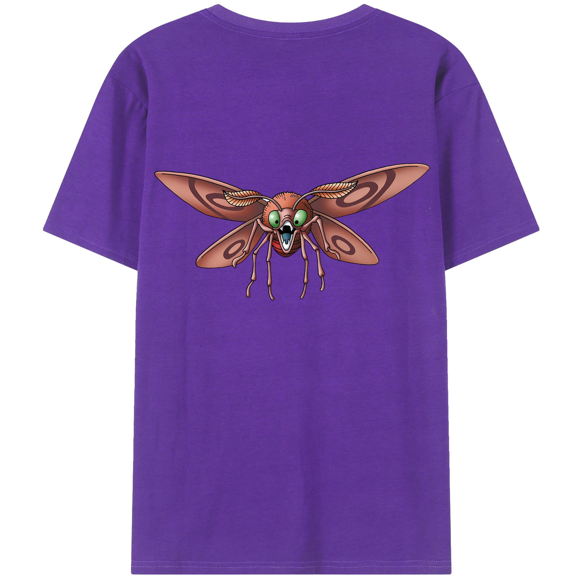 （画像用） ドラゴンクエスト Doragon Kuesuto Dragon Quest 綿100％半袖Tシャツ（背面プリント）