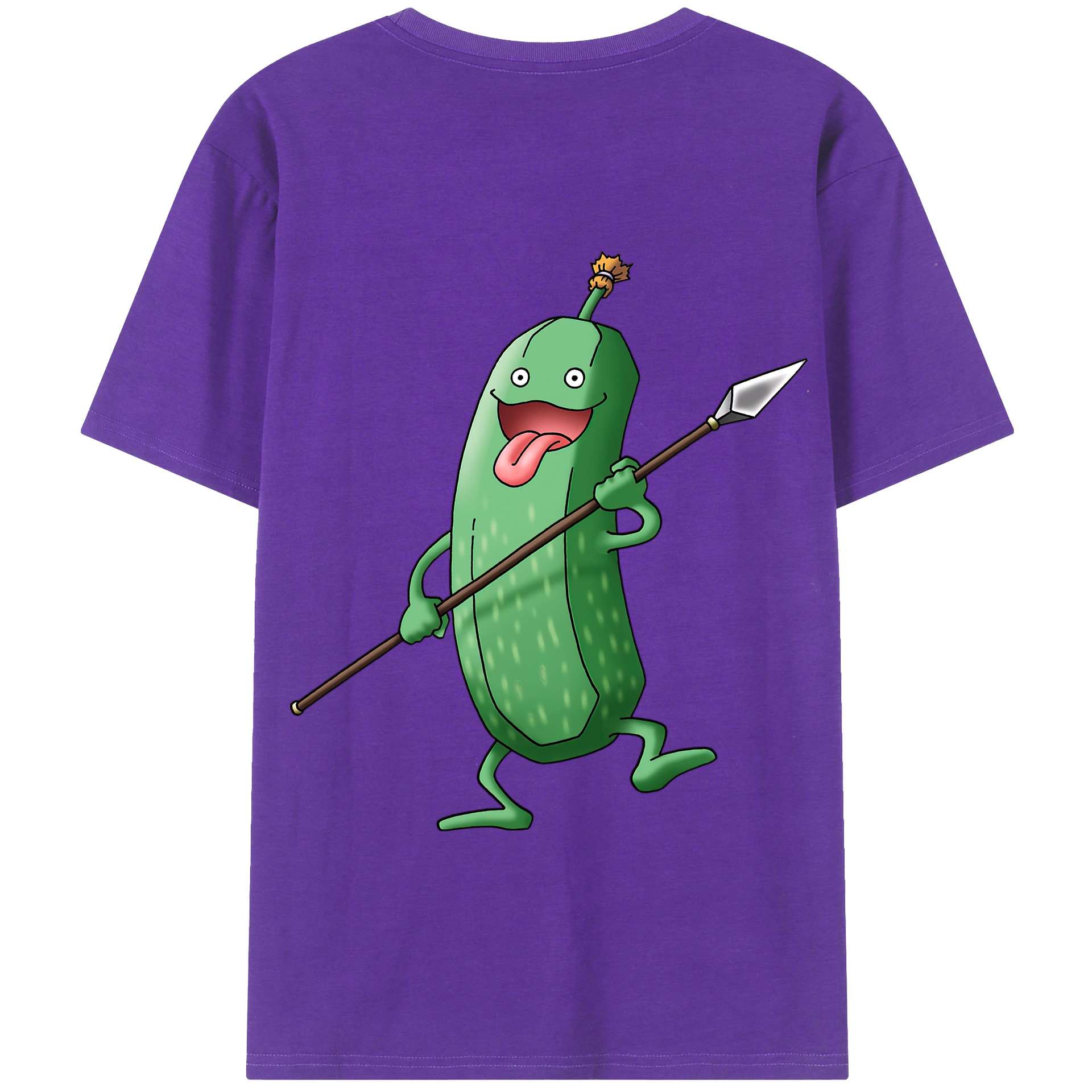 （画像用） ドラゴンクエスト Doragon Kuesuto Dragon Quest 綿100％半袖Tシャツ（背面プリント）