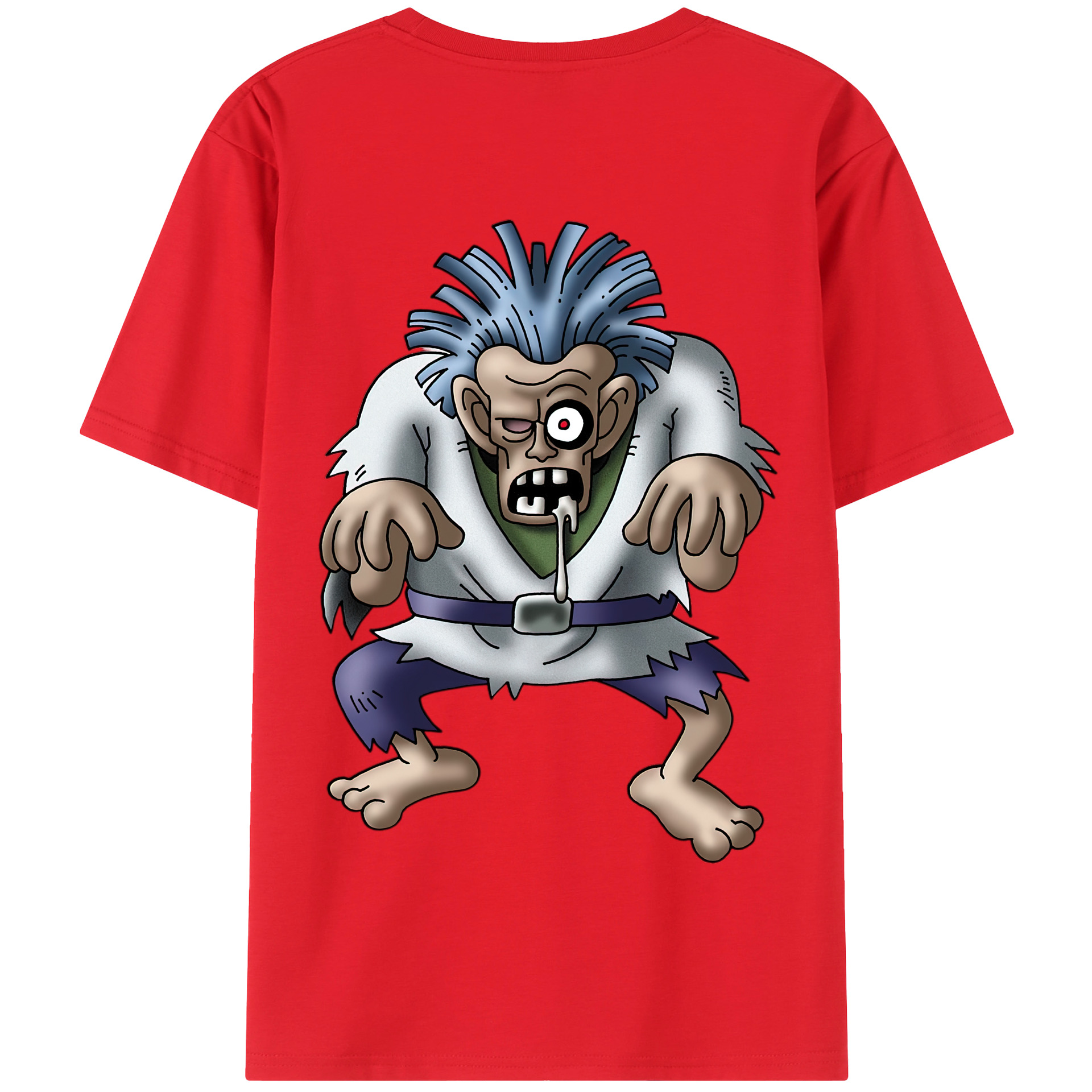 （画像用） ドラゴンクエスト Doragon Kuesuto Dragon Quest 綿100％半袖Tシャツ（背面プリント）