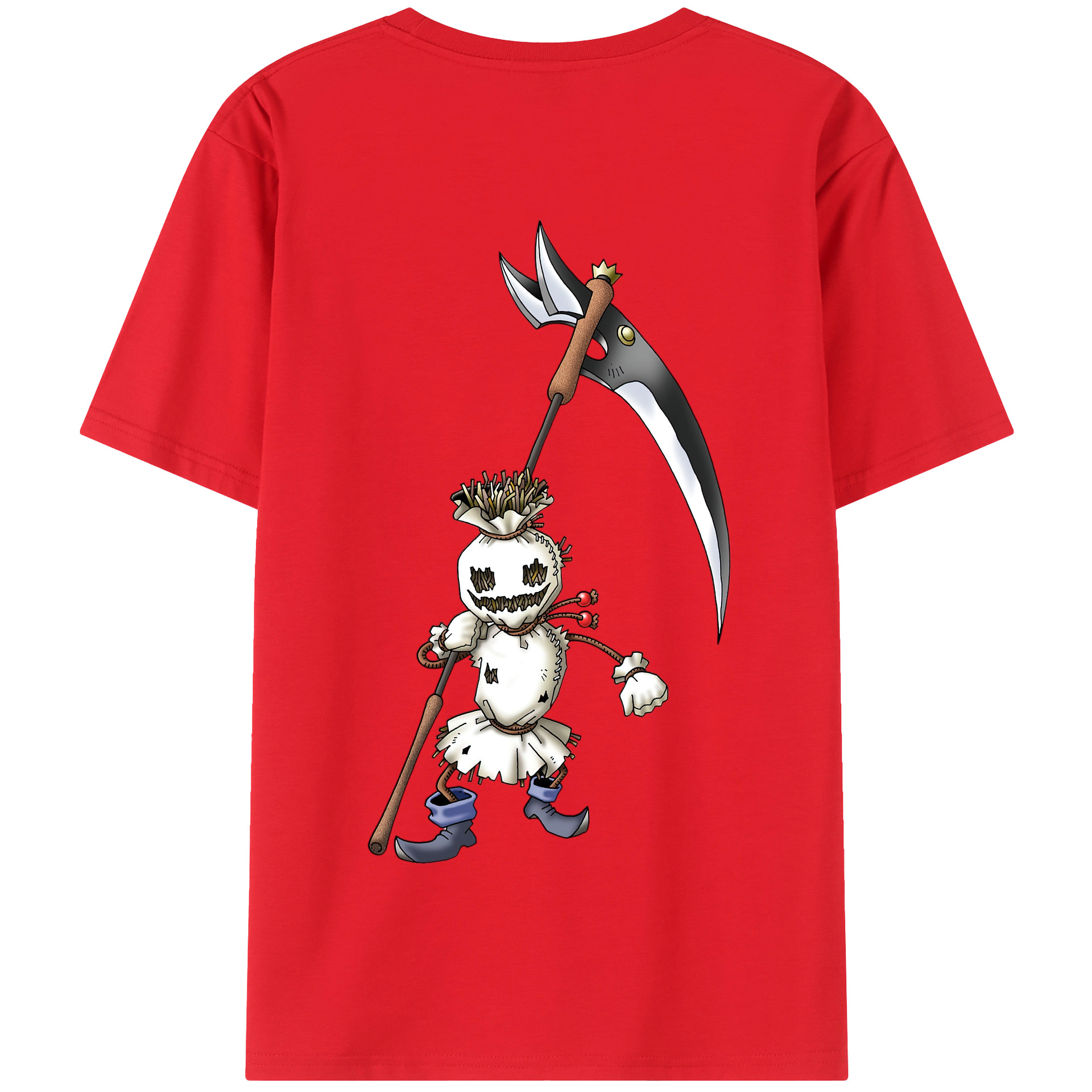 （画像用） ドラゴンクエスト Doragon Kuesuto Dragon Quest 綿100％半袖Tシャツ（背面プリント）