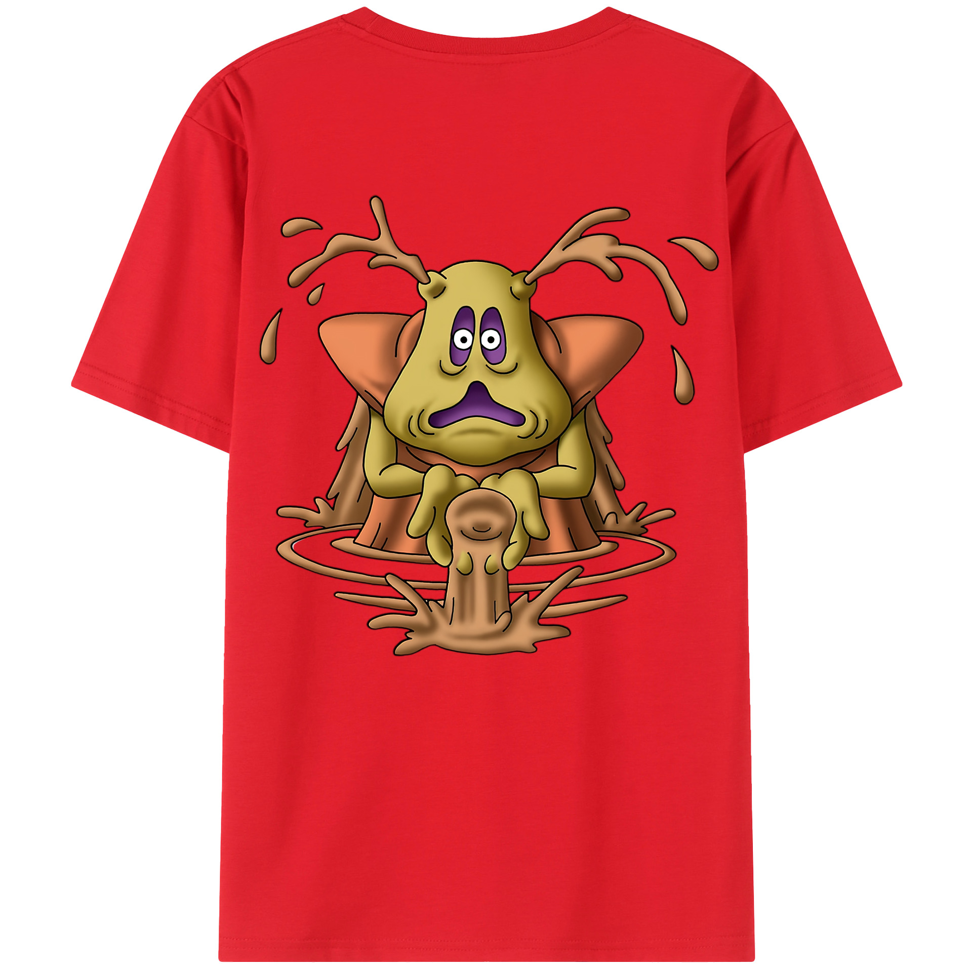 （画像用） ドラゴンクエスト Doragon Kuesuto Dragon Quest 綿100％半袖Tシャツ（背面プリント）