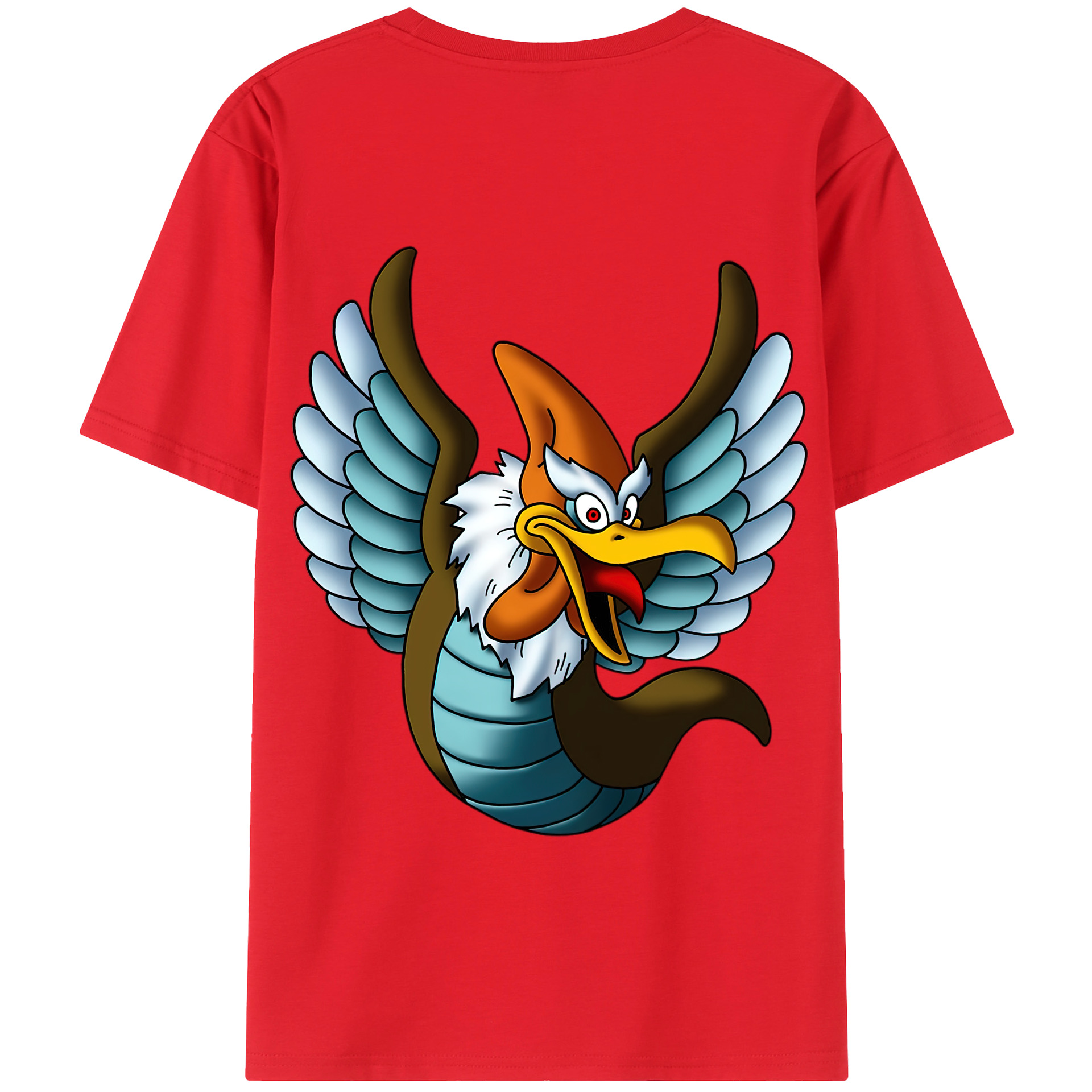 （画像用） ドラゴンクエスト Doragon Kuesuto Dragon Quest 綿100％半袖Tシャツ（背面プリント）