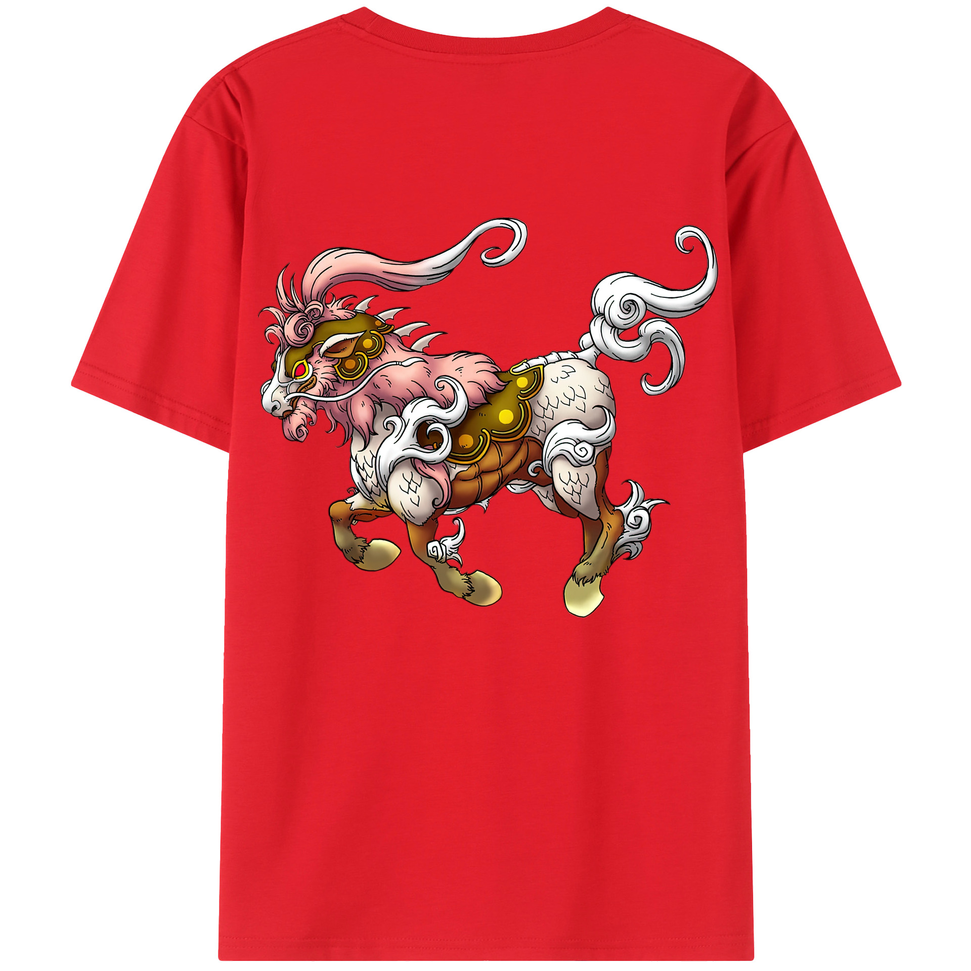 （画像用） ドラゴンクエスト Doragon Kuesuto Dragon Quest 綿100％半袖Tシャツ（背面プリント）