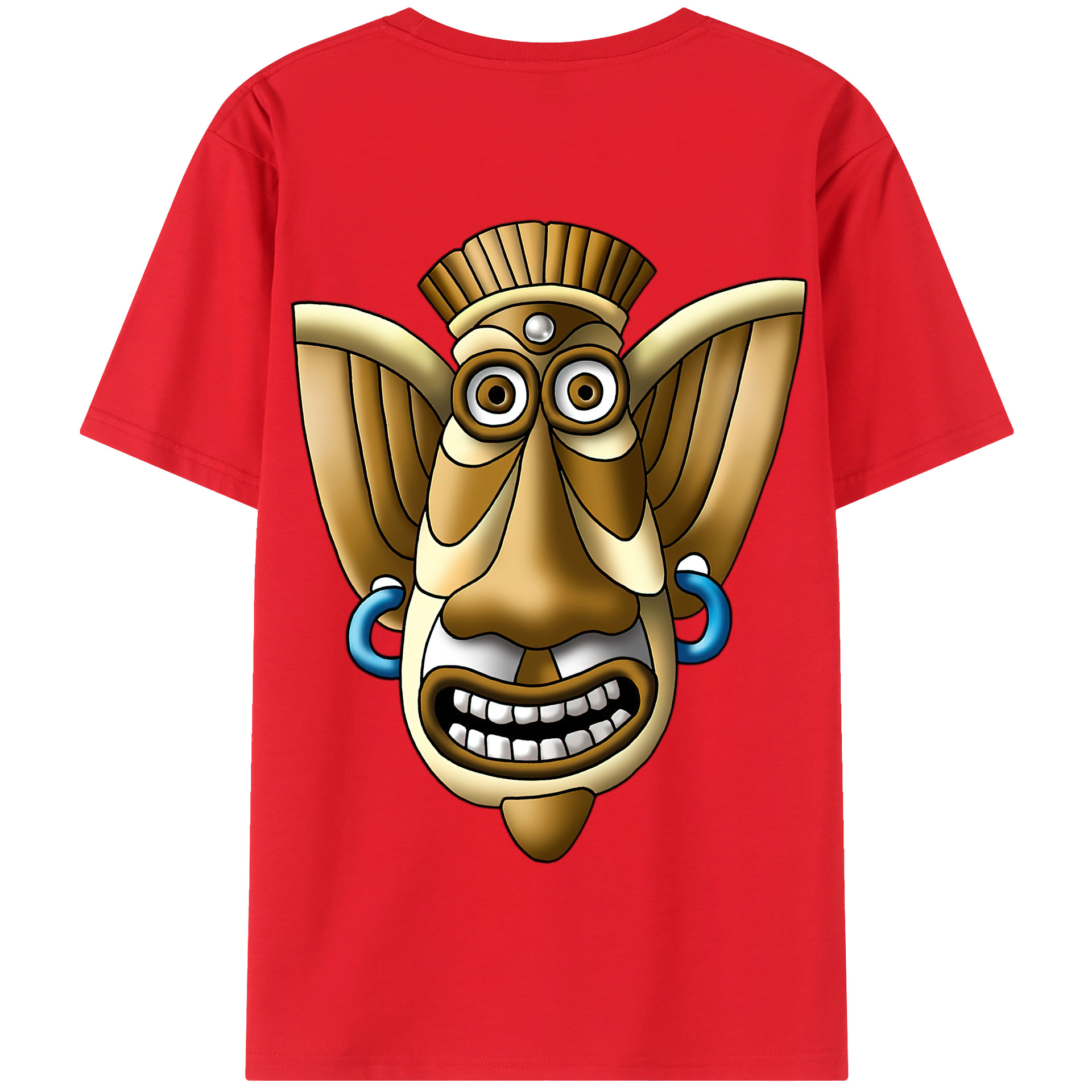 （画像用） ドラゴンクエスト Doragon Kuesuto Dragon Quest 綿100％半袖Tシャツ（背面プリント）