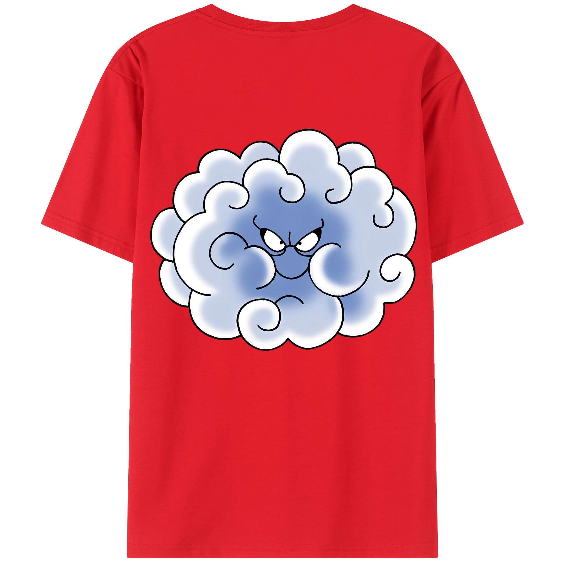 （画像用） ドラゴンクエスト Doragon Kuesuto Dragon Quest 綿100％半袖Tシャツ（背面プリント）