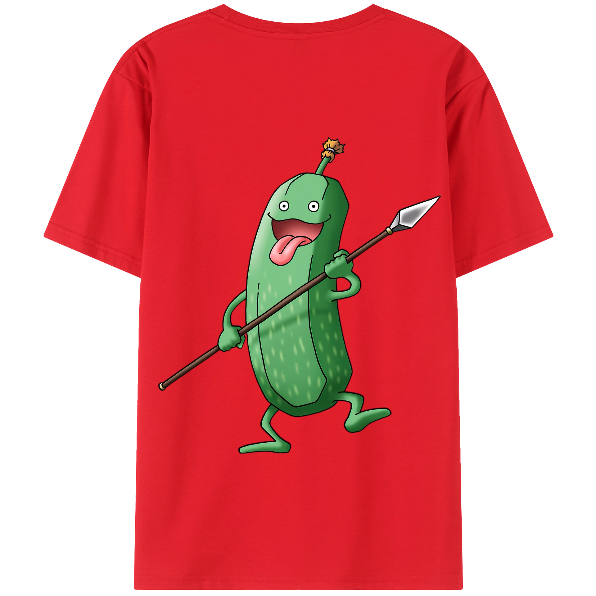 （画像用） ドラゴンクエスト Doragon Kuesuto Dragon Quest 綿100％半袖Tシャツ（背面プリント）