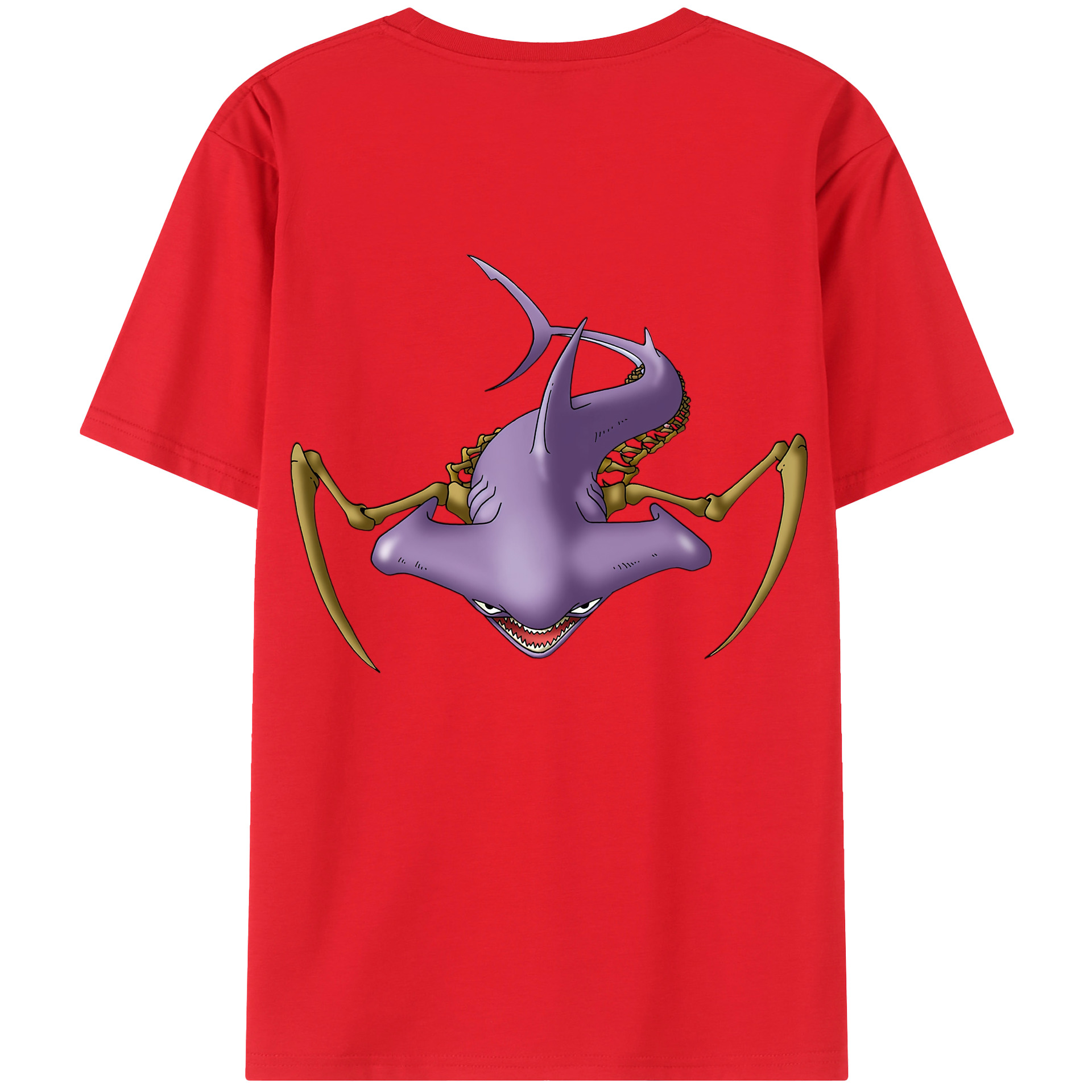 （画像用） ドラゴンクエスト Doragon Kuesuto Dragon Quest 綿100％半袖Tシャツ（背面プリント）
