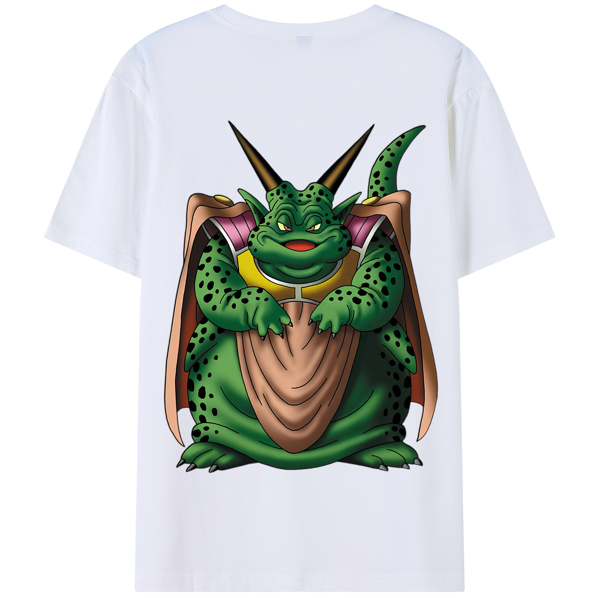 （画像用） ドラゴンクエスト Doragon Kuesuto Dragon Quest 綿100％半袖Tシャツ（背面プリント）