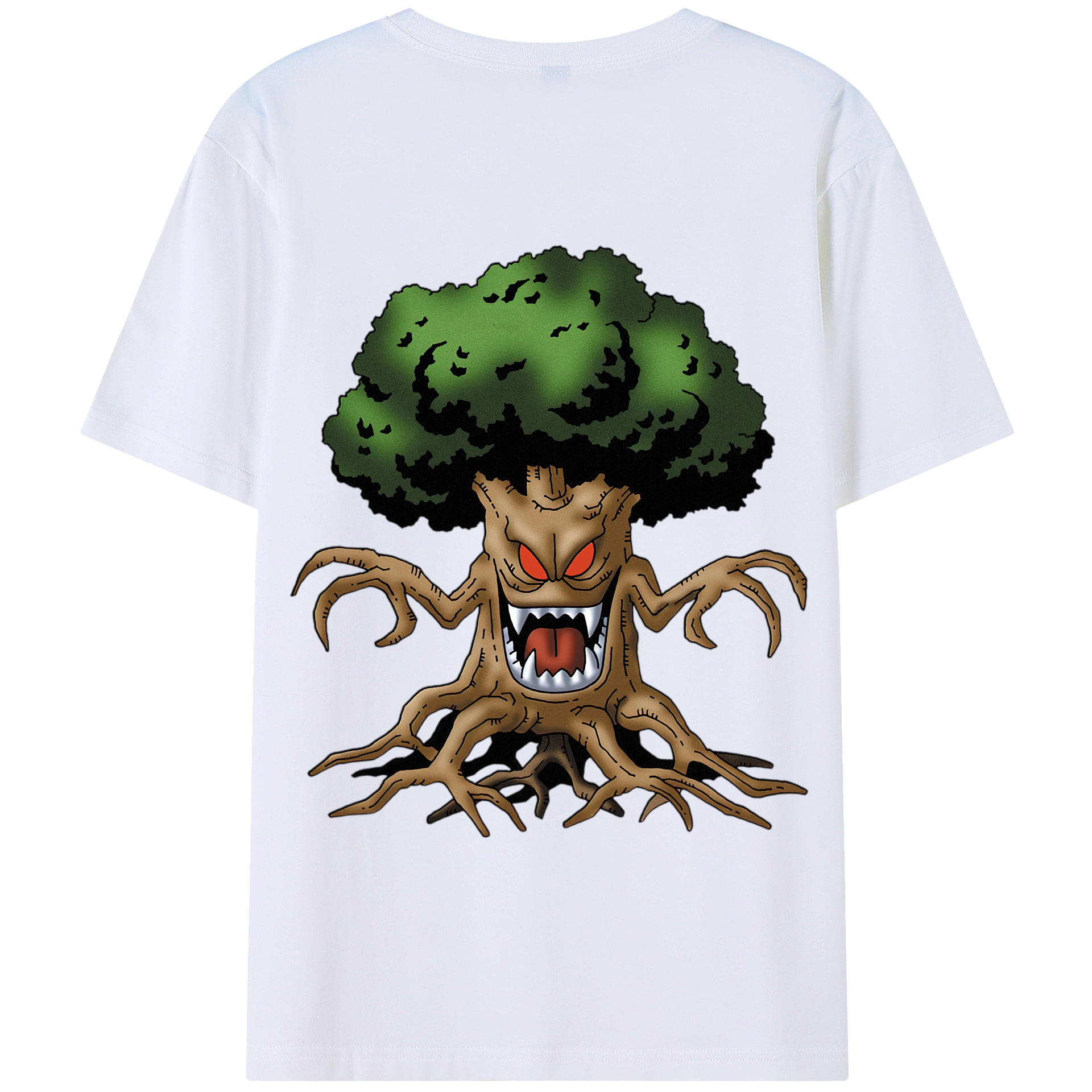 （画像用） ドラゴンクエスト Doragon Kuesuto Dragon Quest 綿100％半袖Tシャツ（背面プリント）