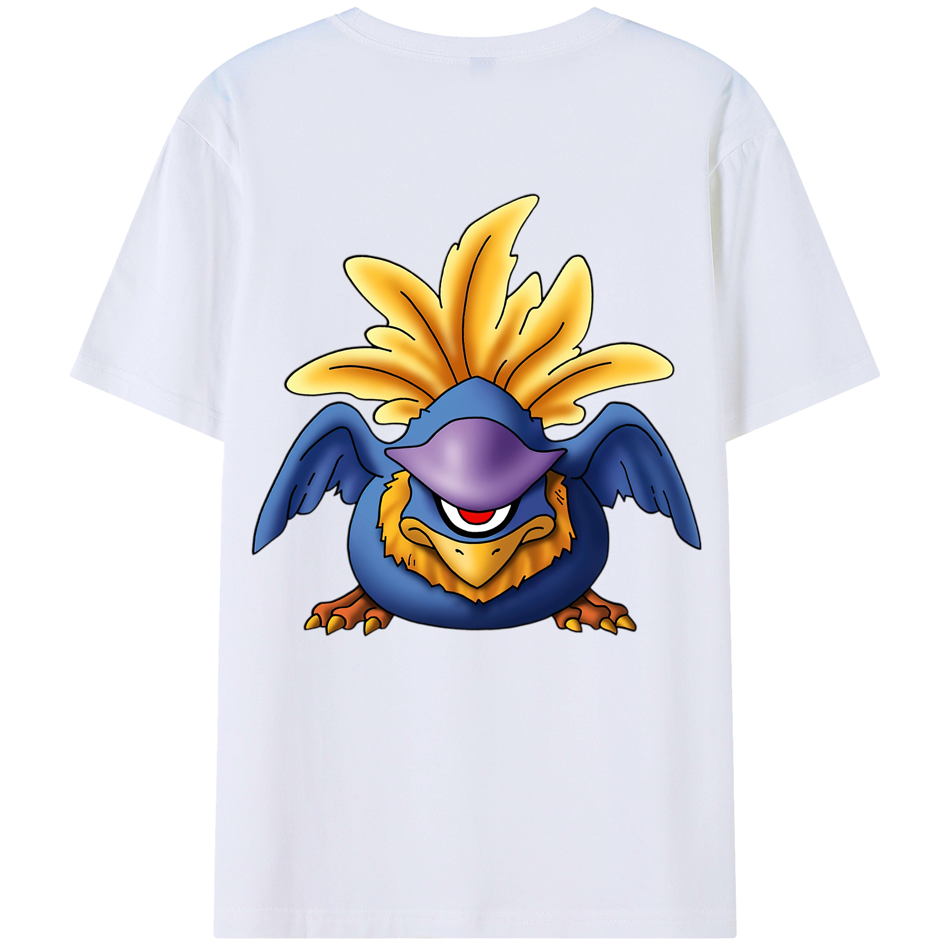 （画像用） ドラゴンクエスト Doragon Kuesuto Dragon Quest 綿100％半袖Tシャツ（背面プリント）