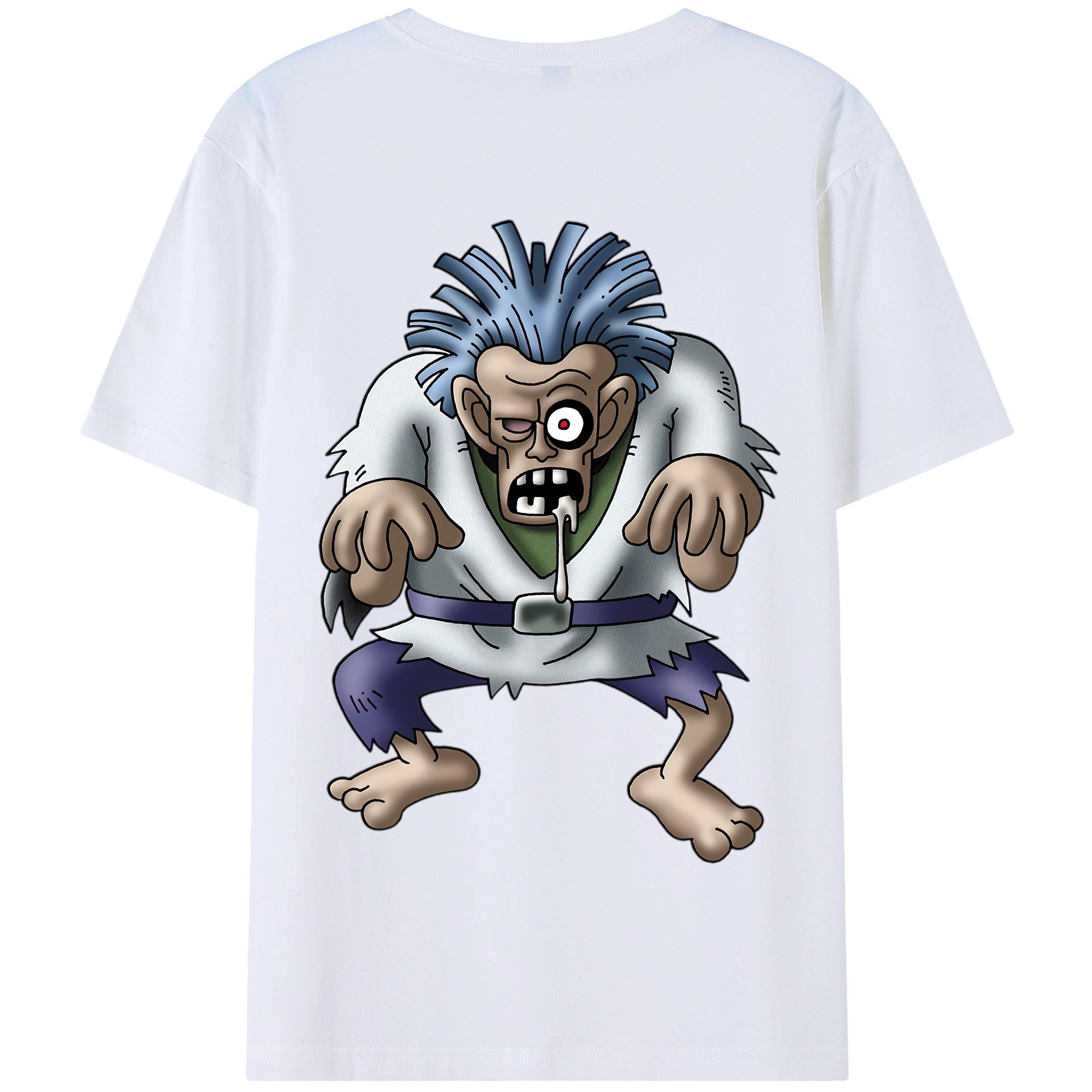 （画像用） ドラゴンクエスト Doragon Kuesuto Dragon Quest 綿100％半袖Tシャツ（背面プリント）