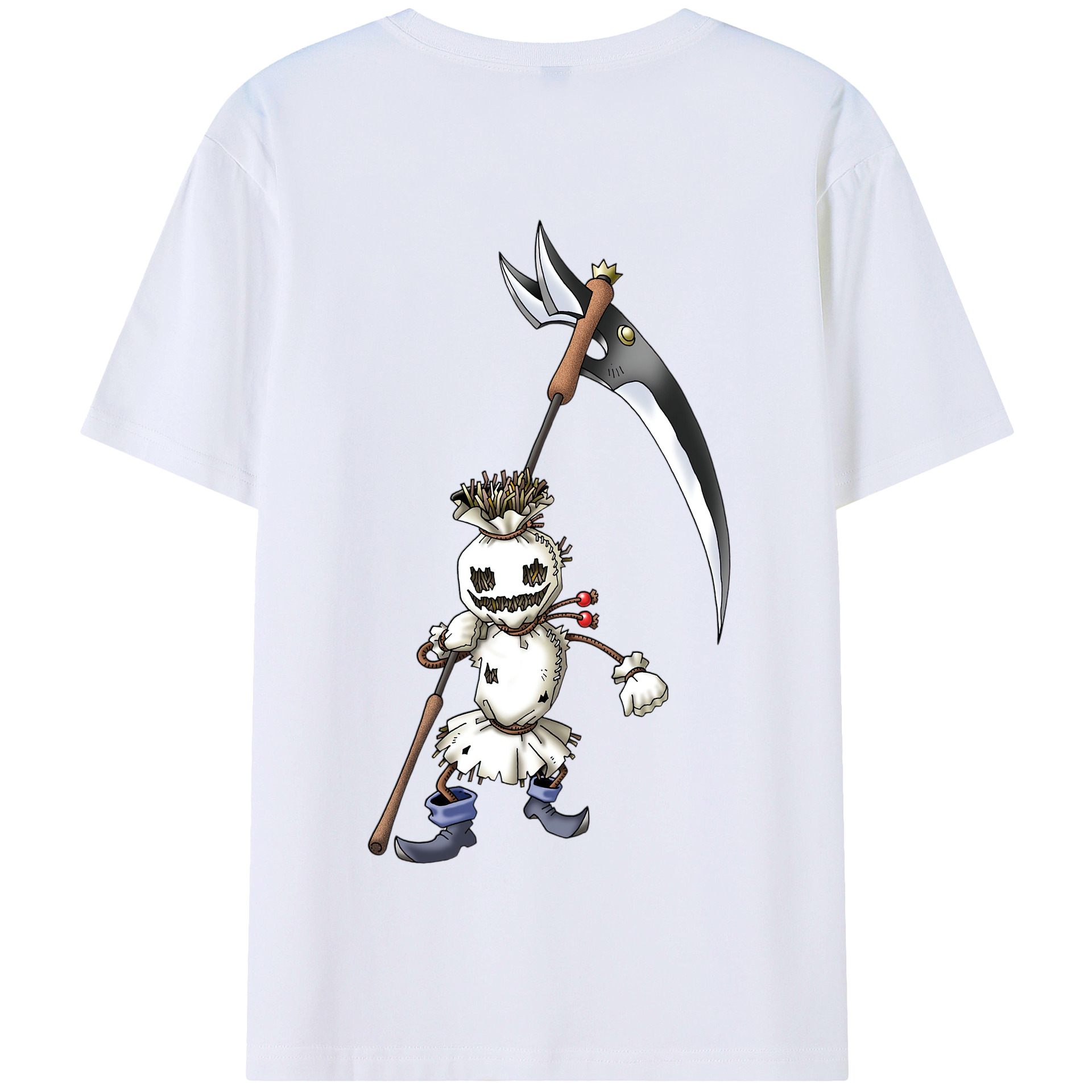 （画像用） ドラゴンクエスト Doragon Kuesuto Dragon Quest 綿100％半袖Tシャツ（背面プリント）