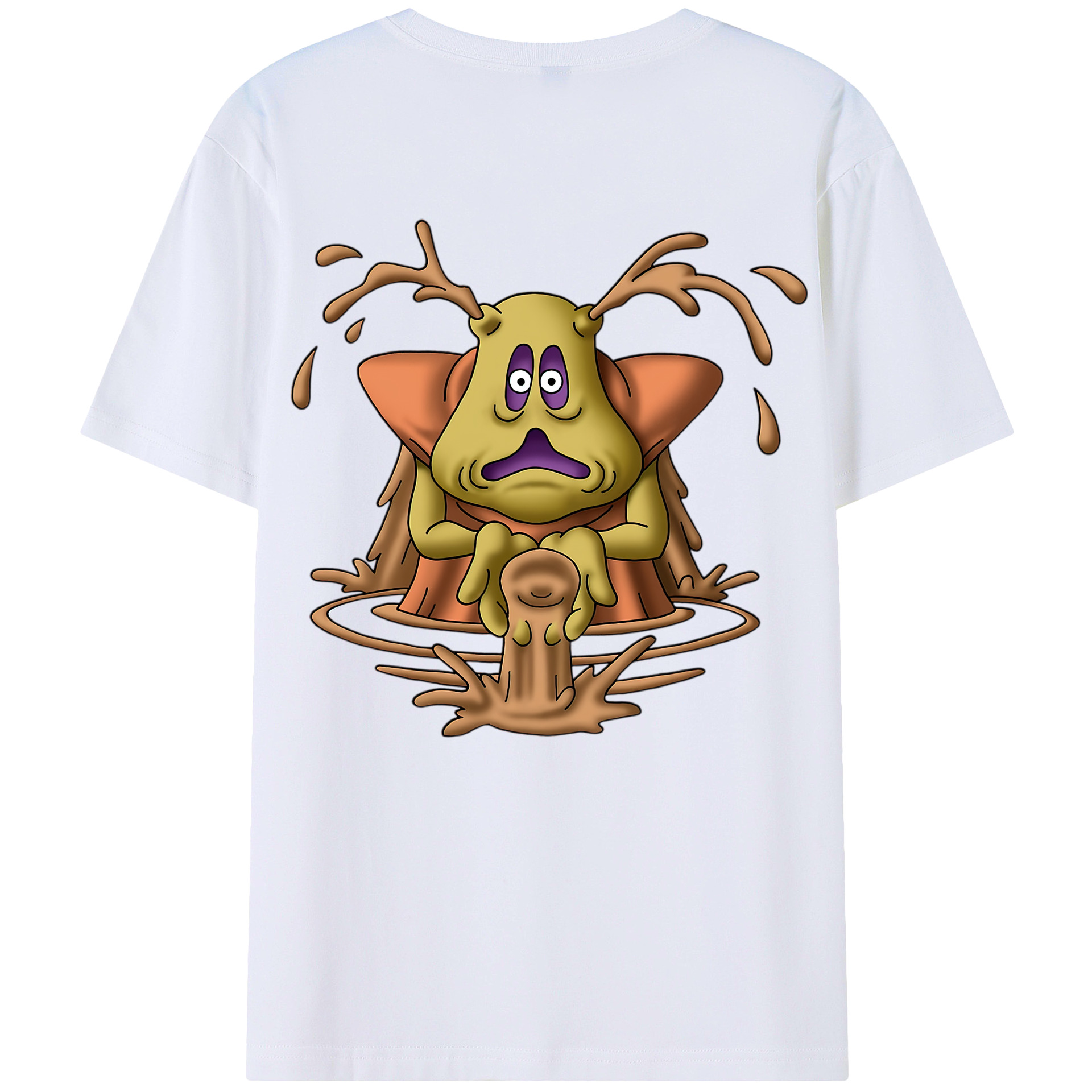 （画像用） ドラゴンクエスト Doragon Kuesuto Dragon Quest 綿100％半袖Tシャツ（背面プリント）