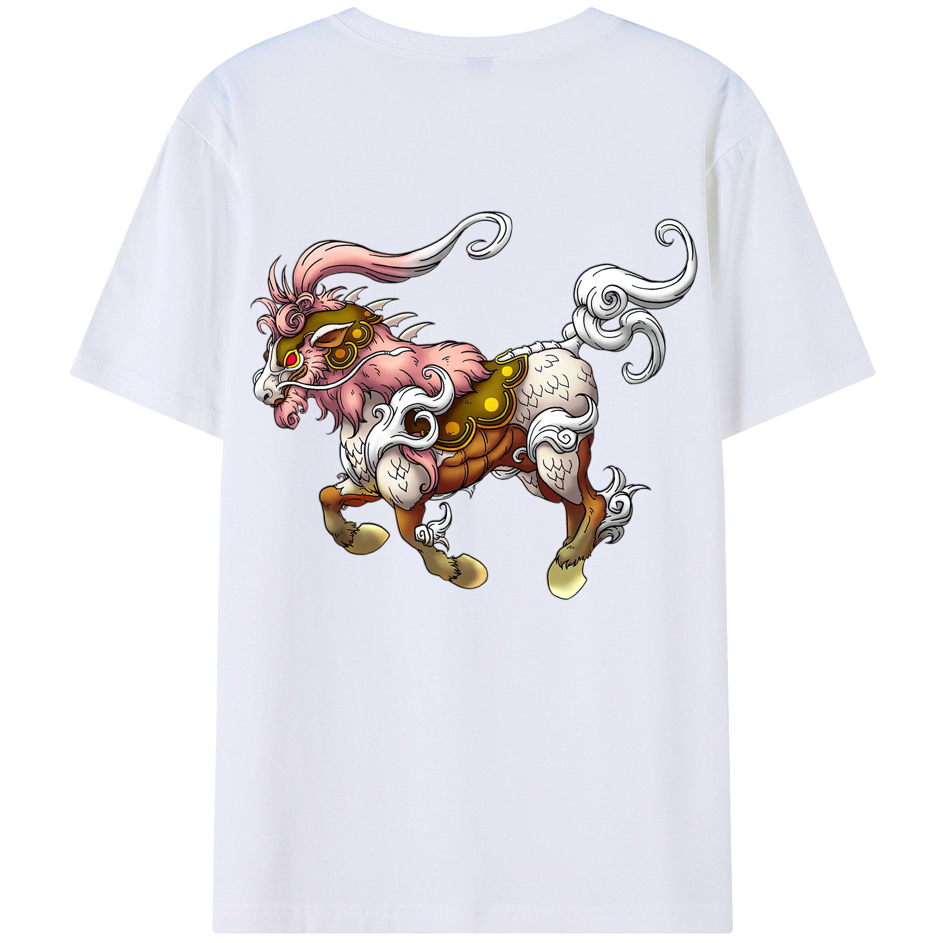 （画像用） ドラゴンクエスト Doragon Kuesuto Dragon Quest 綿100％半袖Tシャツ（背面プリント）
