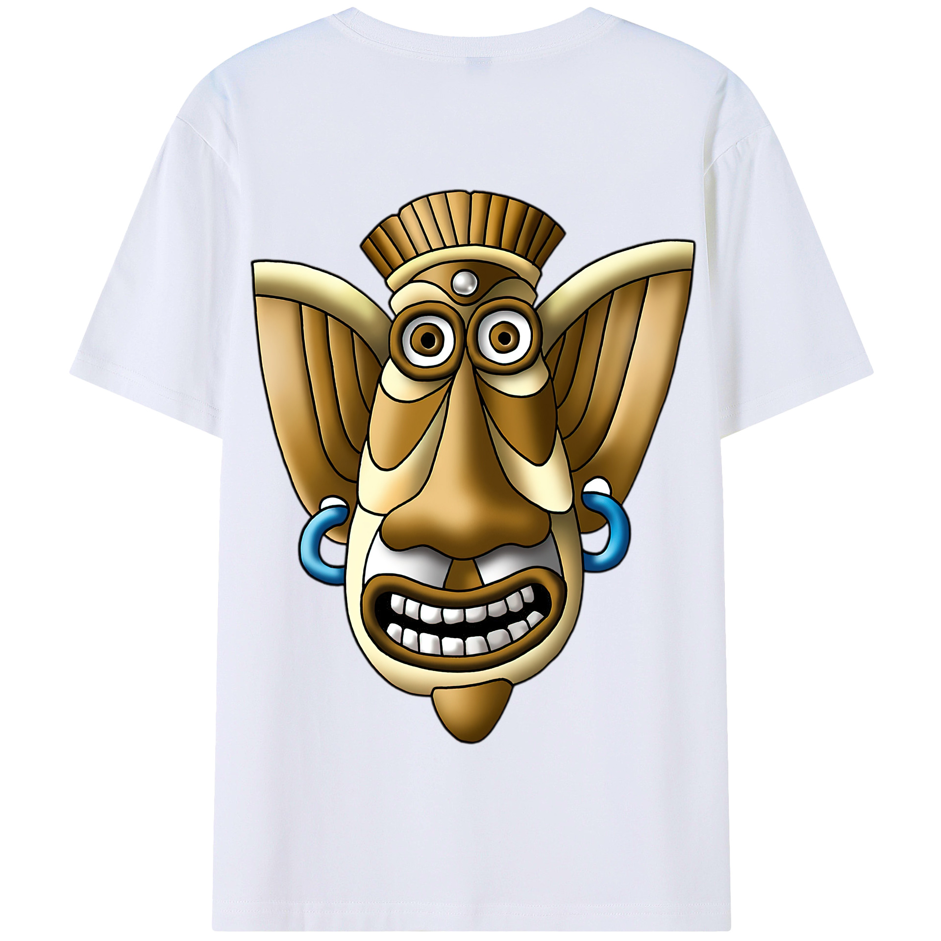 （画像用） ドラゴンクエスト Doragon Kuesuto Dragon Quest 綿100％半袖Tシャツ（背面プリント）