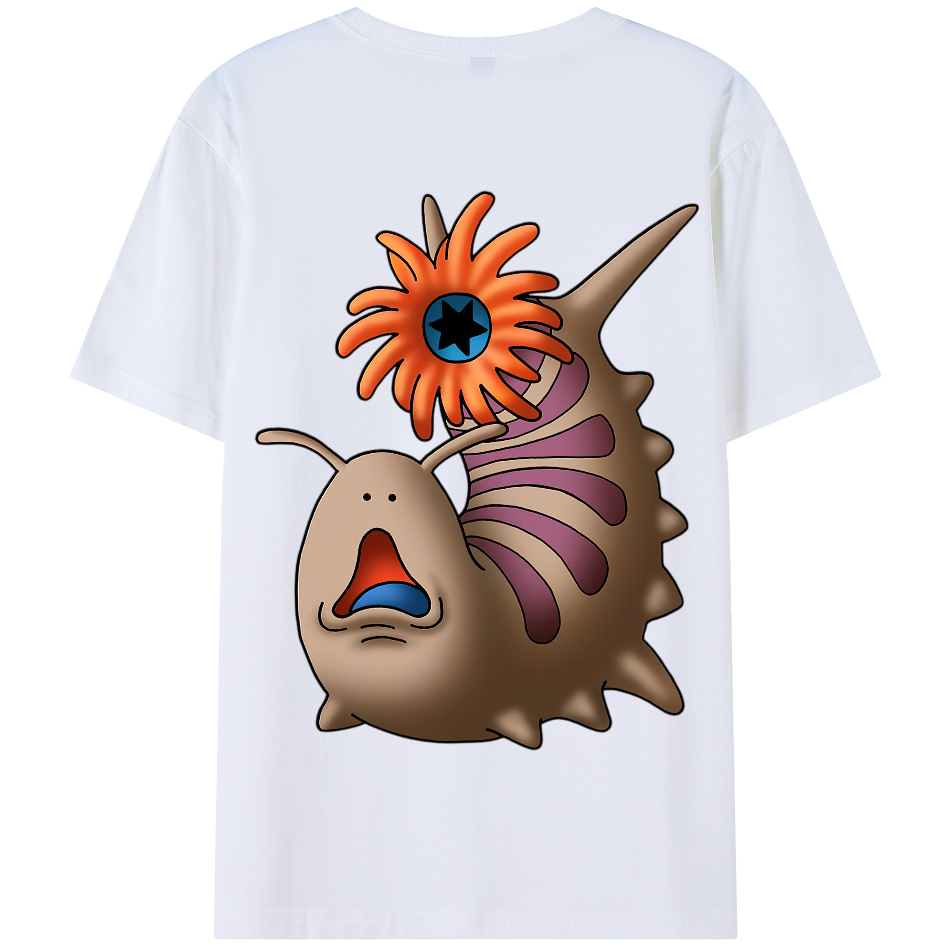 （画像用） ドラゴンクエスト Doragon Kuesuto Dragon Quest 綿100％半袖Tシャツ（背面プリント）