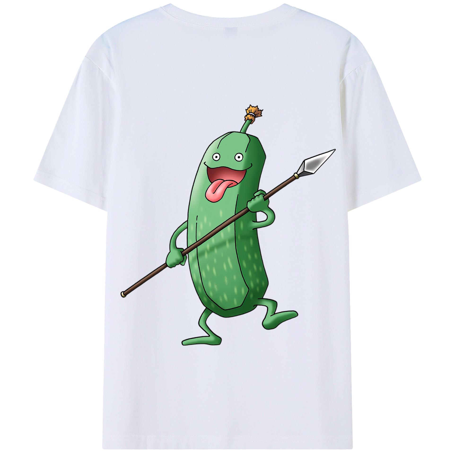 （画像用） ドラゴンクエスト Doragon Kuesuto Dragon Quest 綿100％半袖Tシャツ（背面プリント）