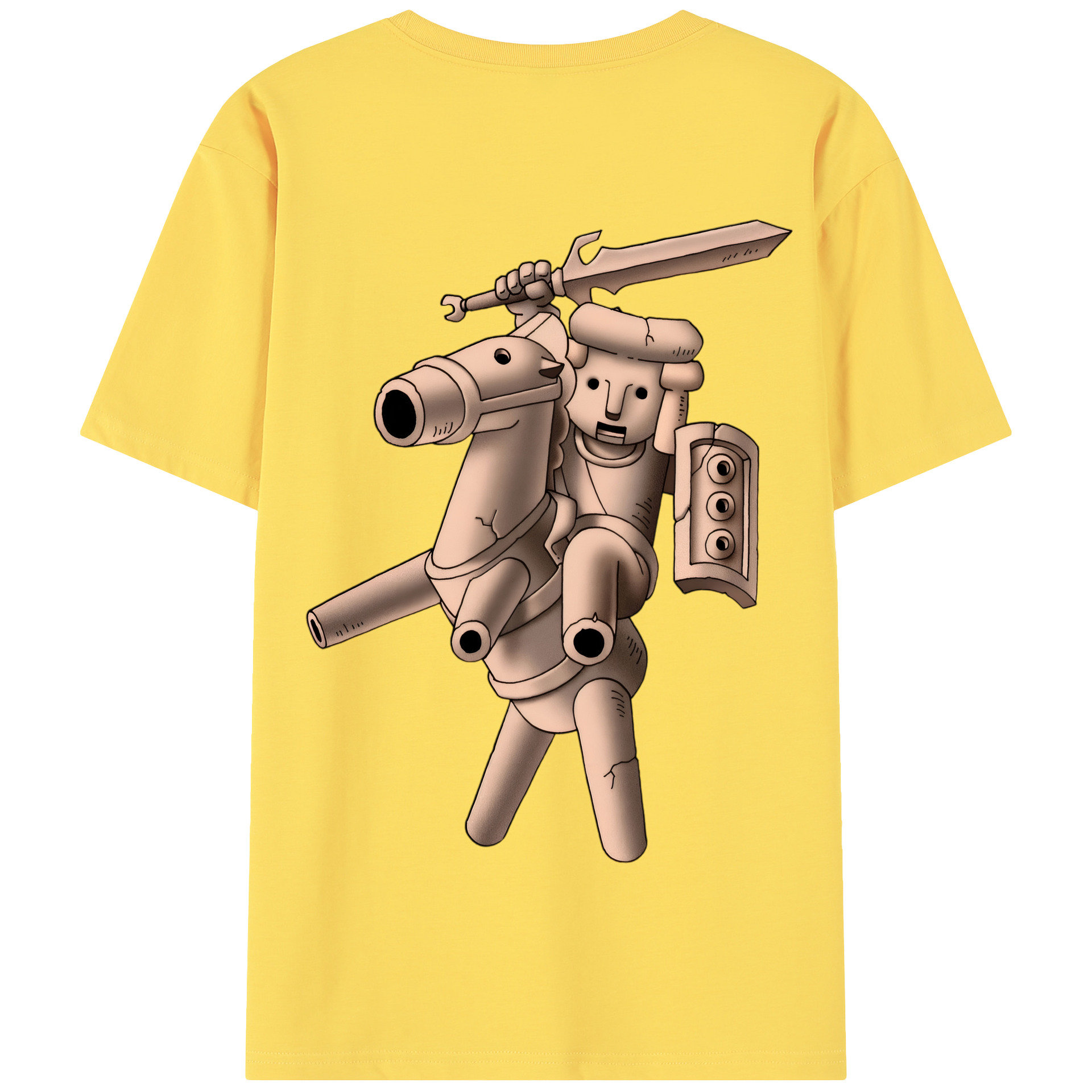（画像用） ドラゴンクエスト Doragon Kuesuto Dragon Quest 綿100％半袖Tシャツ（背面プリント）